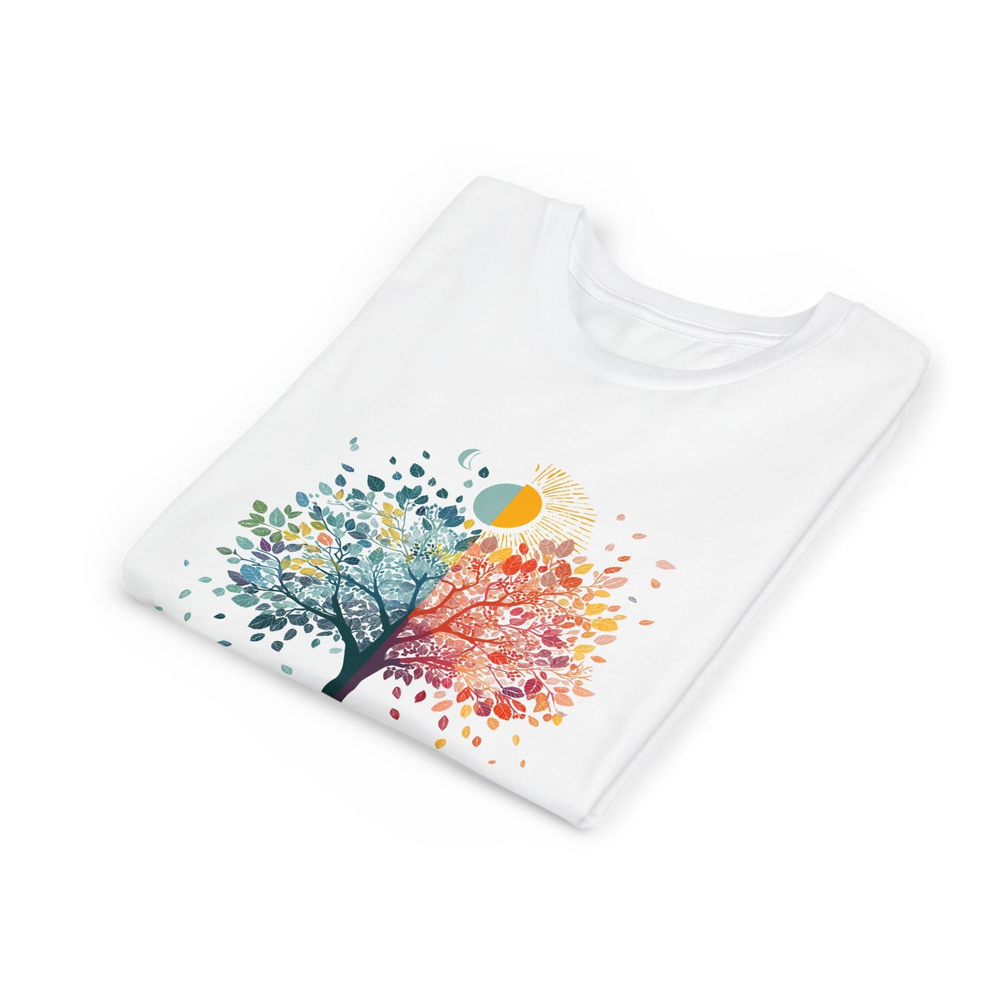 Tree Of Life Youth Yoga Tee I Nature Shirt for Kids I Tree Design Summer Apparel for Young Yogis