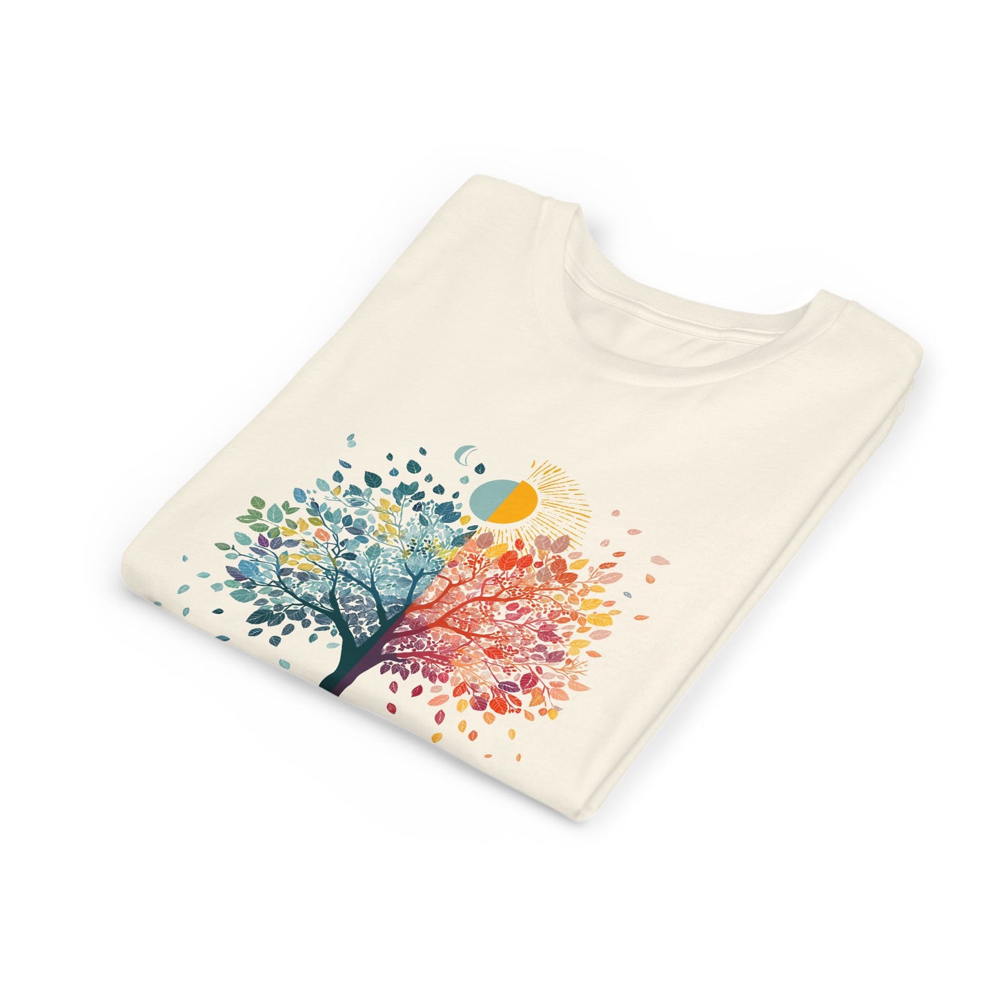 Tree Of Life Youth Yoga Tee I Nature Shirt for Kids I Tree Design Summer Apparel for Young Yogis
