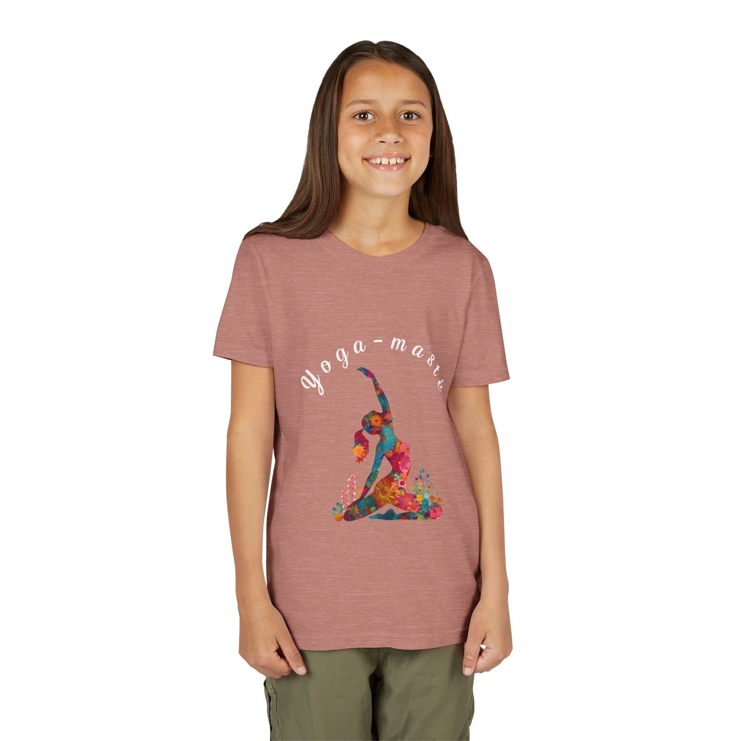 Yoga-masté Vibrant Yoga Tee for Kids I Yoga T-Shirt I Kids Yoga Wear I Colorful Gift for Young Yogis
