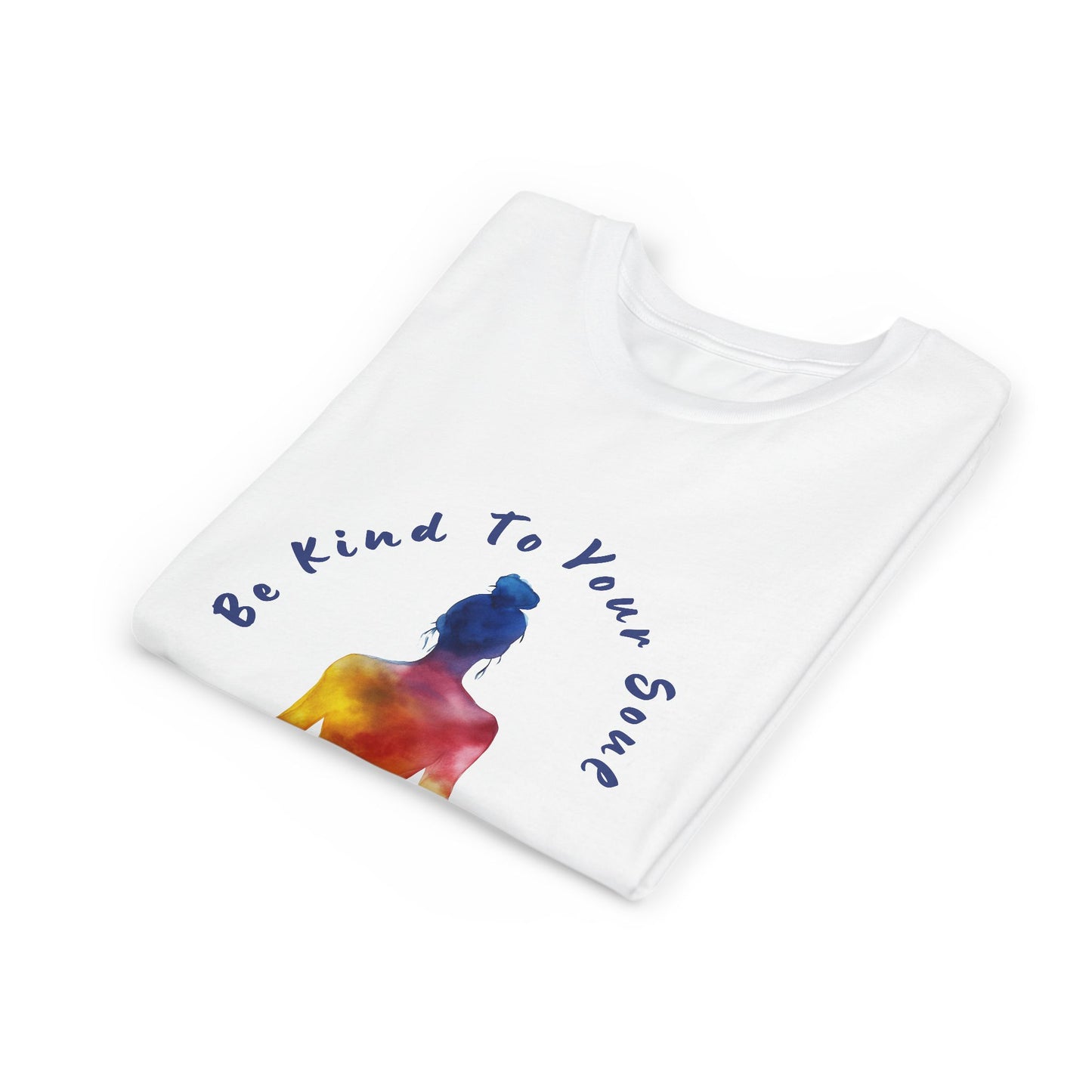 "Be Kind To Your Soul" Youthful Tee - Kids Yoga T-Shirt I Mindfulness & Inspirational Apparel I Gift for Young Yogis