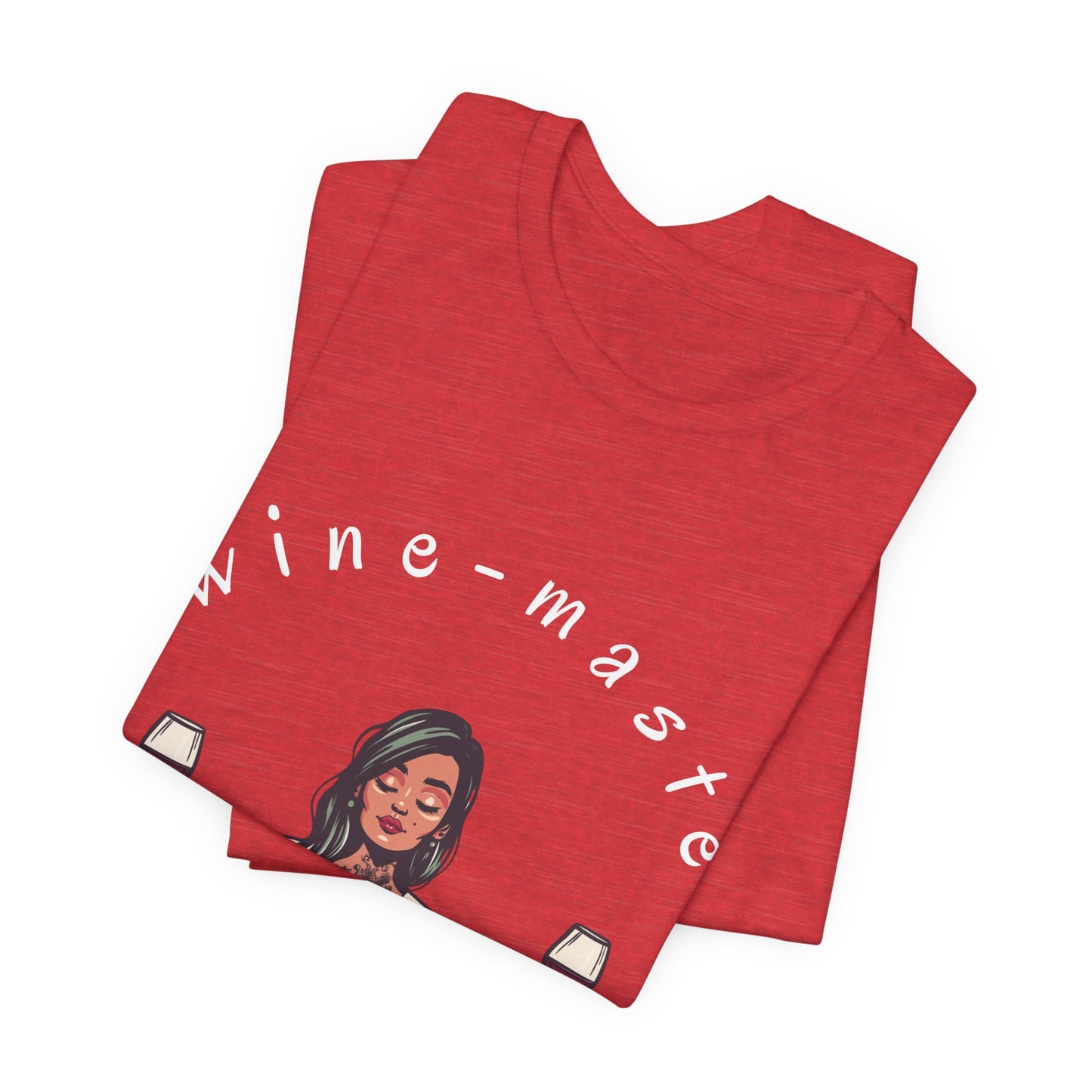 Wine-Masté - Meditation Wine Lover Tee I Unisex Relaxation T-Shirt for Yoga & Wine Enthusiasts I Fun Gift for Wine Tasting I Self-Care Clothing