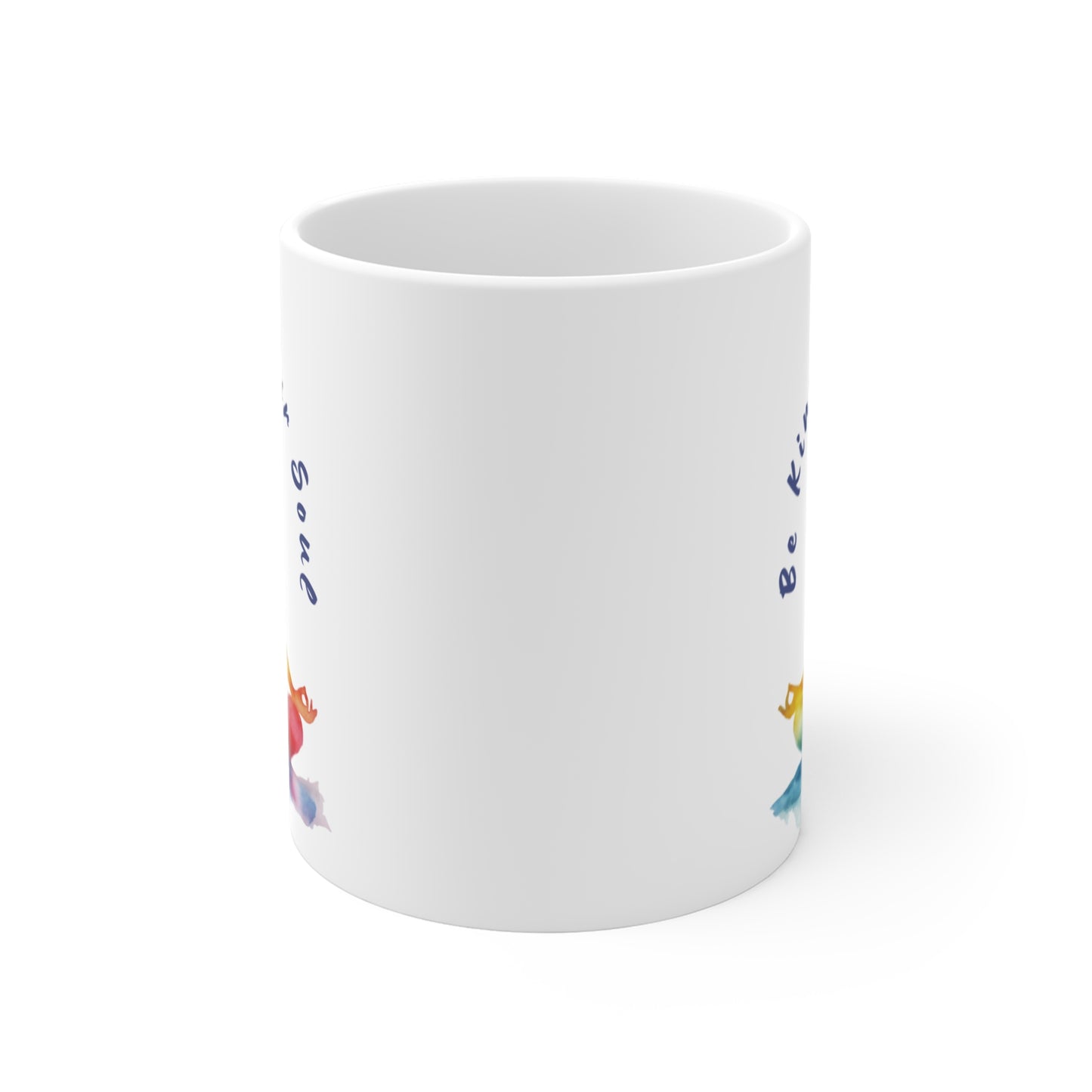 "Be Kind to Your Soul" Mindful Yoga Mug I Meditation Gift I Inspirational Coffee Cup I Self-Care Reminder I Yoga Lover's Present