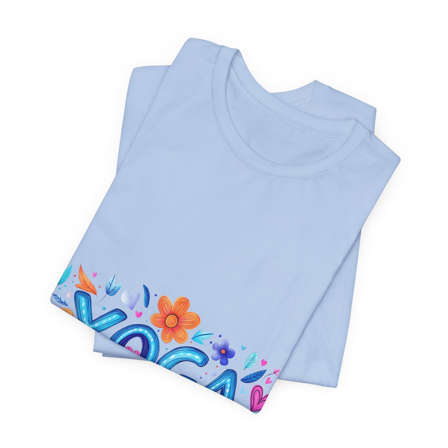 Colorful Yoga-Themed Unisex Tee for Yoga Lovers I Yoga T-Shirt I Gift for Yogis I Self-Care Meditation Apparel