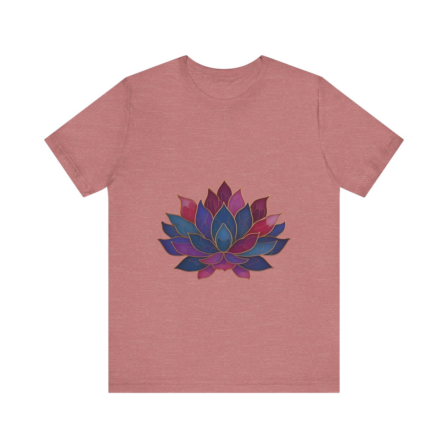 Lotus Blossom Unisex Tee | Relaxed Fit T-Shirt for Yoga Lovers I Meditation Wear I Self-Care Meditation Apparel
