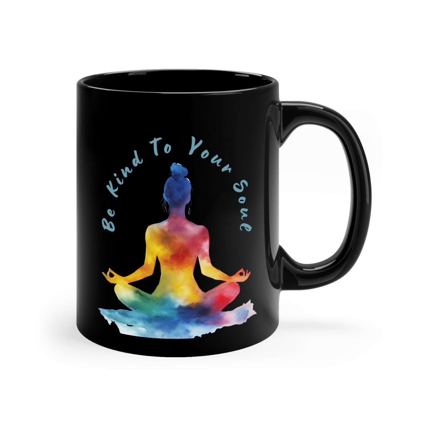 "Be Kind to Your Soul" Mindful Spirit Coffee Mug I Yoga Inspirational Gift I Self-Care Mug I Meditation Coffee Cup