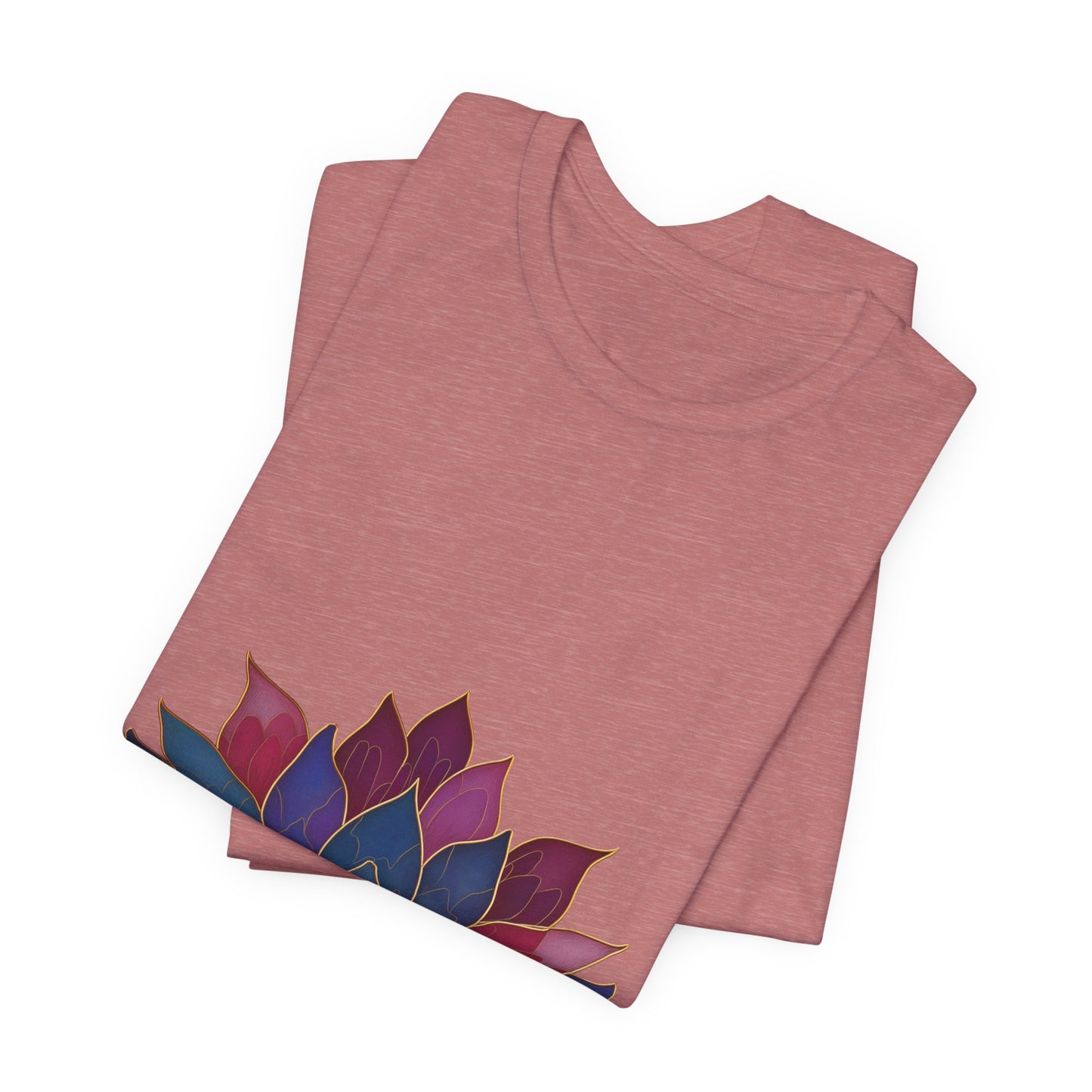 Lotus Blossom Unisex Tee | Relaxed Fit T-Shirt for Yoga Lovers I Meditation Wear I Self-Care Meditation Apparel