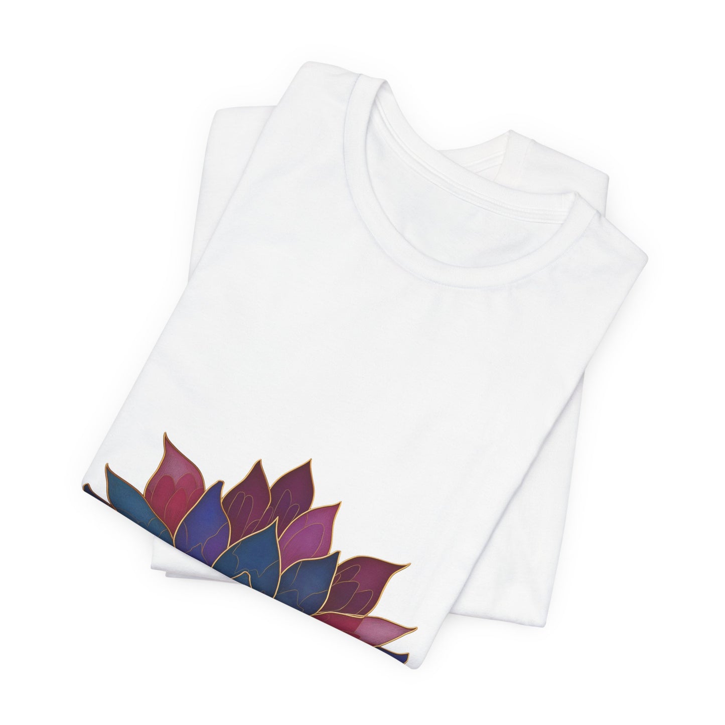 Lotus Blossom Unisex Tee | Relaxed Fit T-Shirt for Yoga Lovers I Meditation Wear I Self-Care Meditation Apparel
