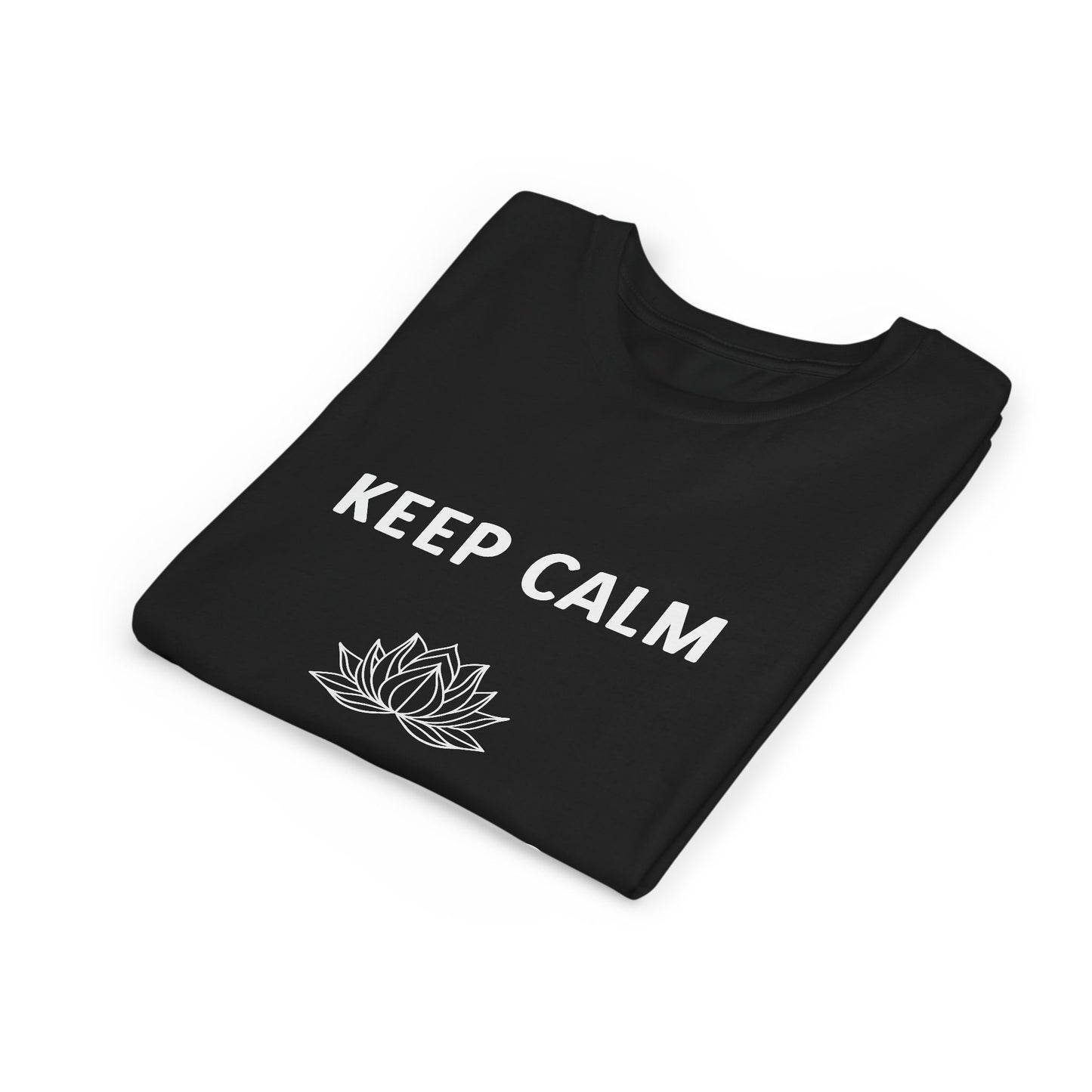 Keep Calm Do Some Ohms - Youth Meditation Tee I Yoga T-Shirt I Mindfulness Apparel I Gift for Kids I Relaxation & Inspirational Wear