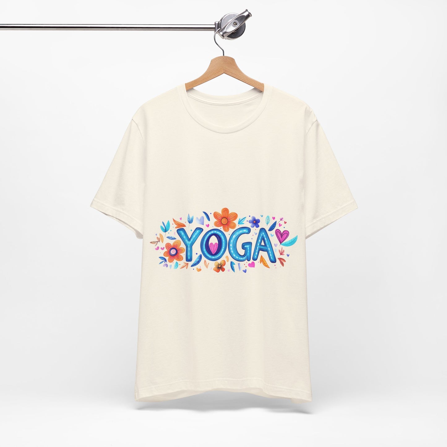 Colorful Yoga-Themed Unisex Tee for Yoga Lovers I Yoga T-Shirt I Gift for Yogis I Self-Care Meditation Apparel