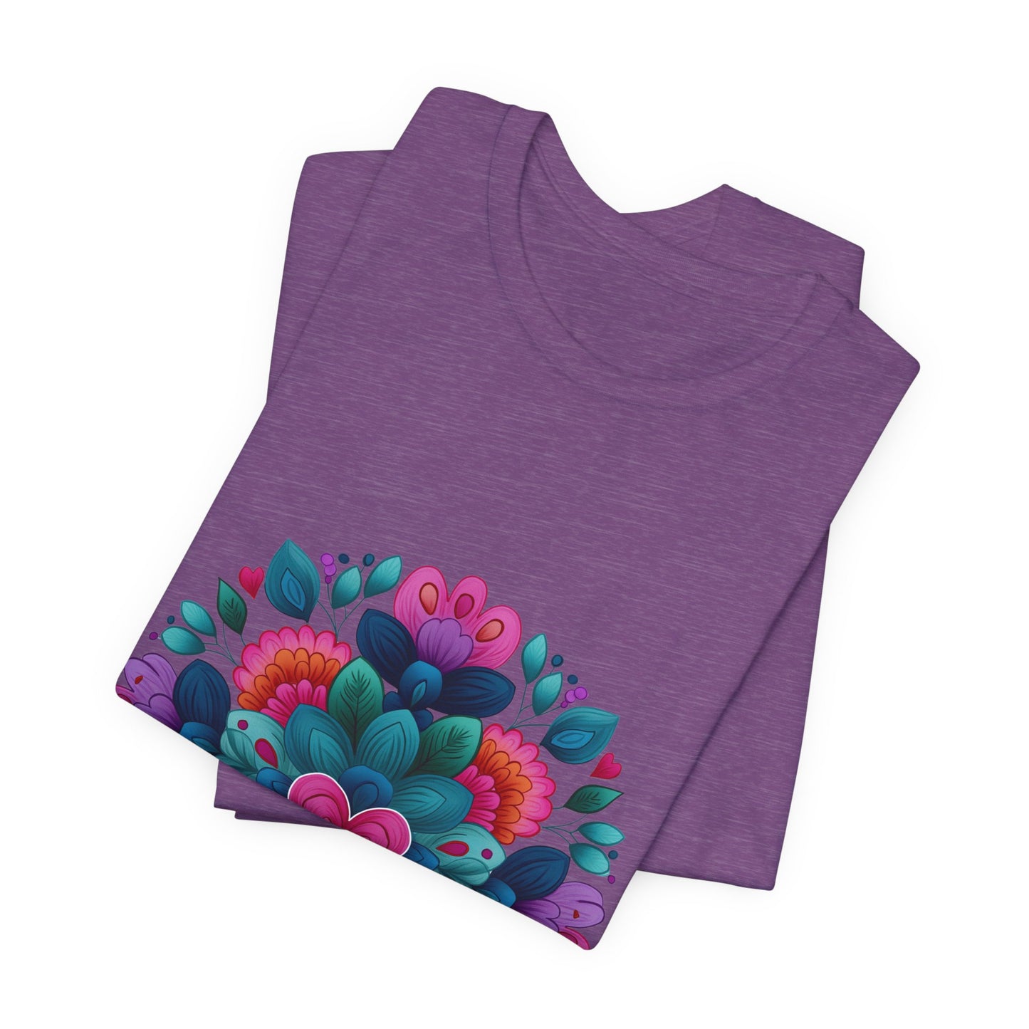 Vibrant Mandala Yoga Unisex Tee - Colorful Yoga Casual Wear I Mindfulness Gift for Her I Boho Style T-Shirt