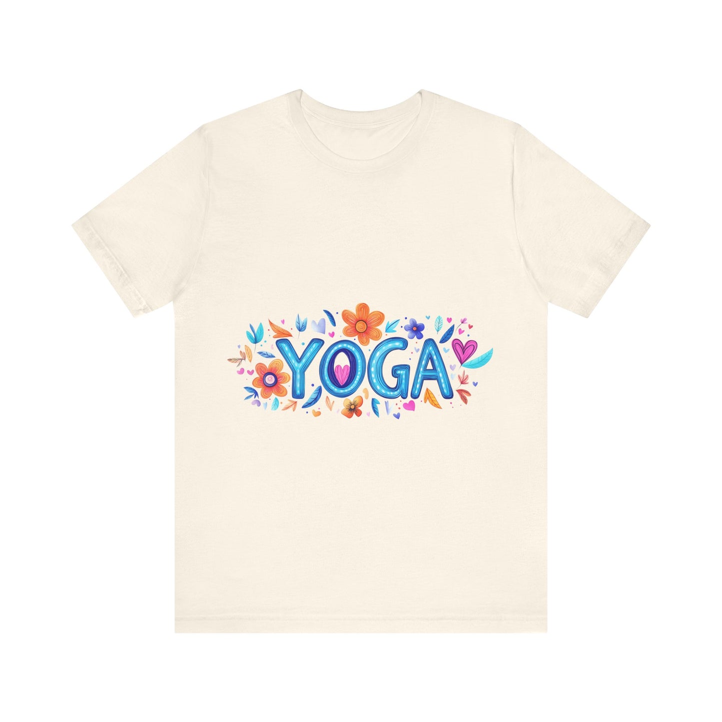 Colorful Yoga-Themed Unisex Tee for Yoga Lovers I Yoga T-Shirt I Gift for Yogis I Self-Care Meditation Apparel