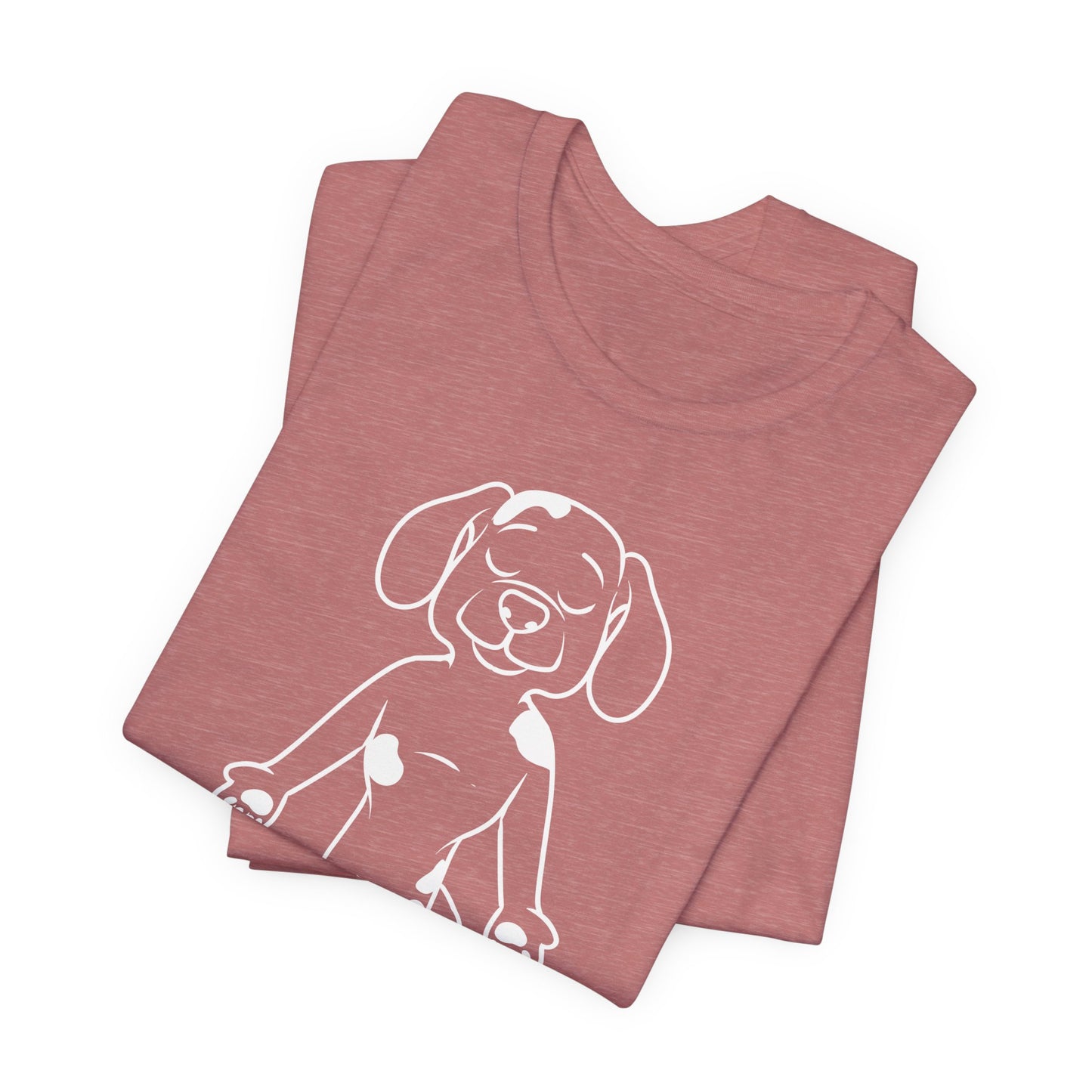 Up Human Pose - Unisex Dog Yoga Tee I Relaxation Gift I Yoga & Pet Lover T-Shirt I Quirky Animal Tee I Fun Gift for Dog Parents I Cute Tee for Zen Vibes