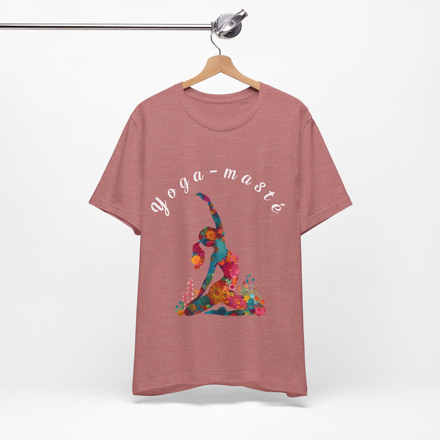 Yoga-Masté Unisex Tee I Vibrant Yoga T-Shirt I Perfect for Classes and Retreats I Gift for Yogis I Self-Care Meditation Apparel