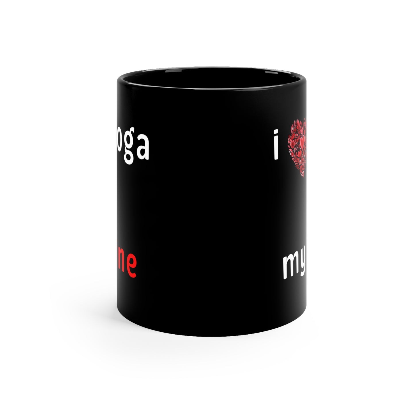 I Love Yoga & My Wine Fun Mug - Perfect Gift for Yogis I Humor Mug I Coffee Mug I Yoga Lover Gift I Self-Care Mug
