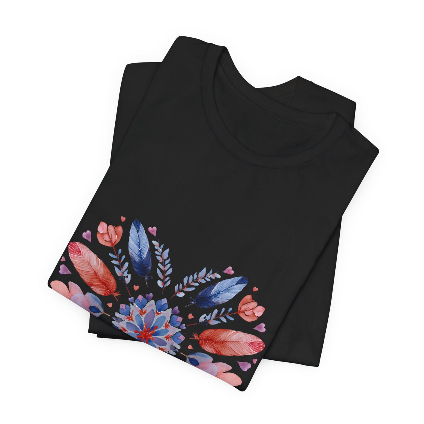 Heart Mandala Unisex Tee I Boho T-Shirt I Love Heart T-Shirt I Gift for Her I Casual Yoga Wear I Self-Care Meditation Apparel