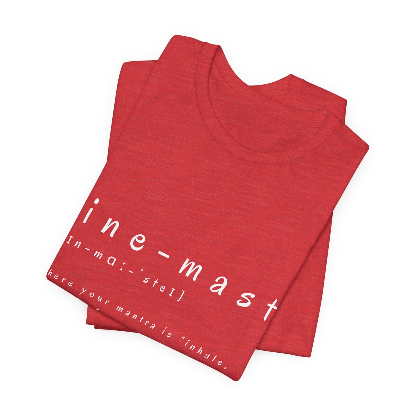 Wine-Masté Unisex Tee I Fun Wine Yoga T-Shirt I Perfect for Wine Lovers I Gift for Friends I Relaxed Vibe Yoga I Self-Care Meditation Apparel