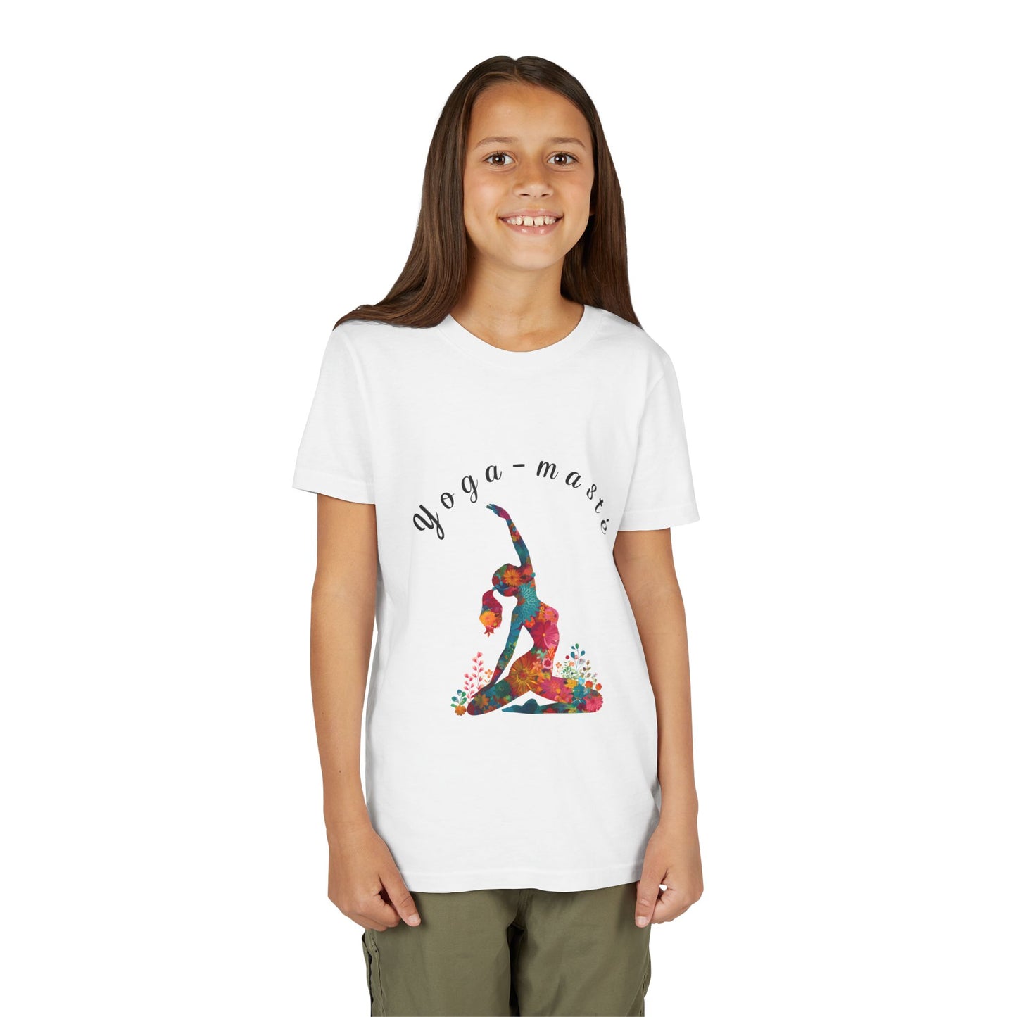 Yoga-masté Vibrant Yoga Tee for Kids I Yoga T-Shirt I Kids Yoga Wear I Colorful Gift for Young Yogis