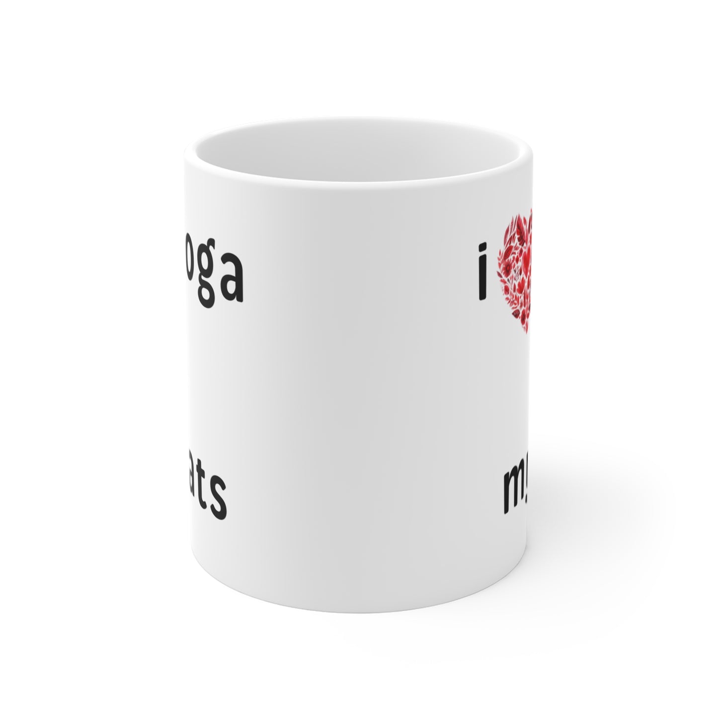I Love Yoga & My Cats Mug - Cute Coffee Cup I Gift for Yoga Enthusiasts I Cat Lovers I Home & Office Decor I Inspirational Drinkware