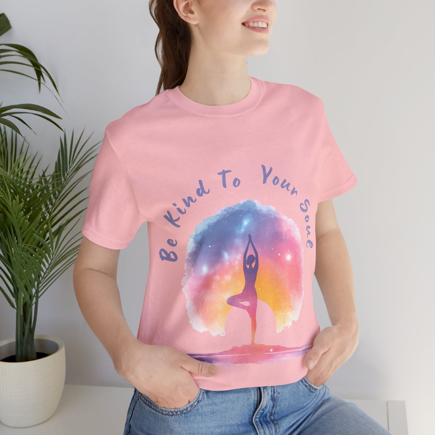 "Be Kind To Your Soul" Meditation Inspired Tee I Spiritual Yoga T- Shirt I Relaxation Mindfulness Apparel I Self-Care Clothing