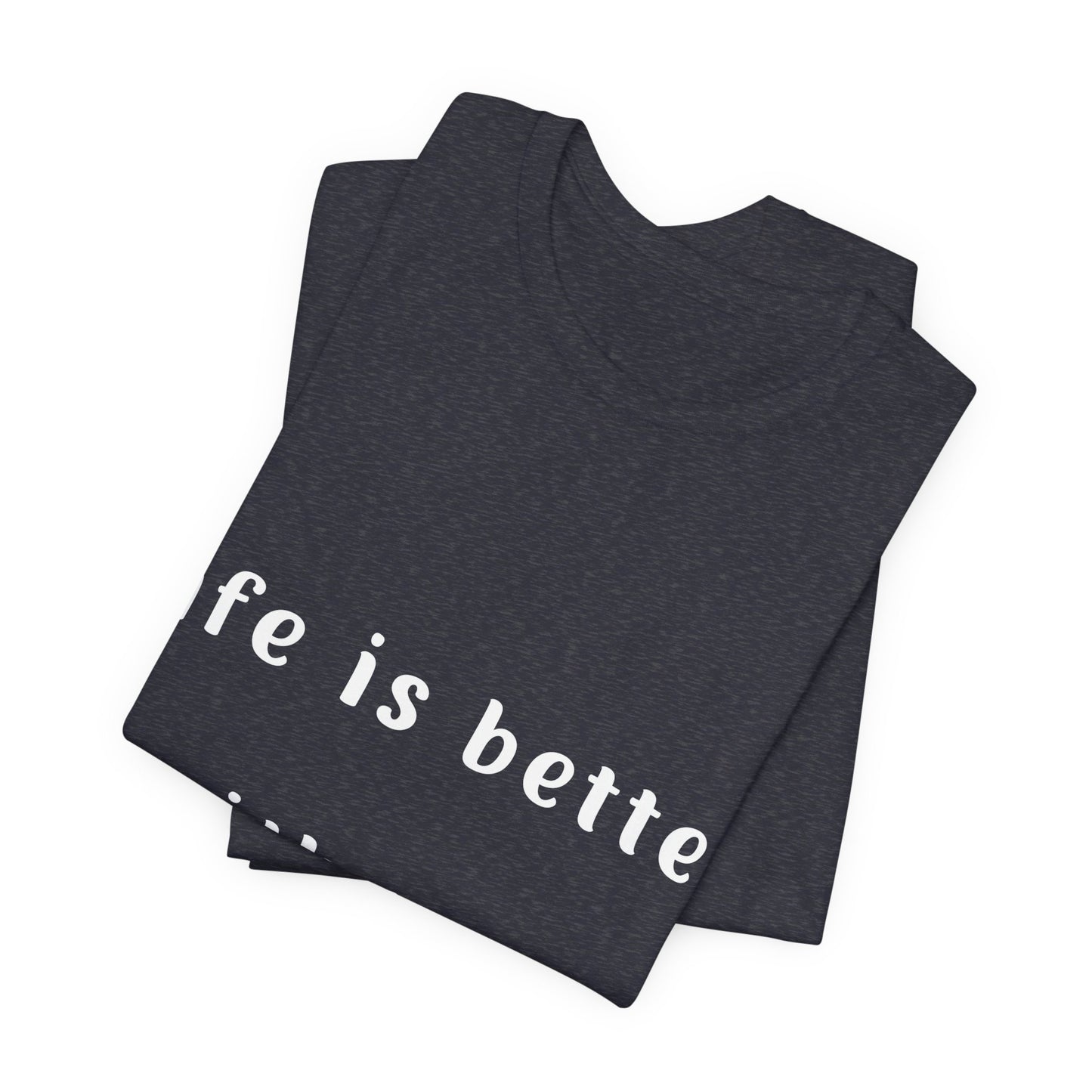 Life is Better with Yoga & Dogs Tee I Unisex T-Shirt for Dog Lovers I Yoga Enthusiasts I Gift for Pet Parents I Meditation Apparel