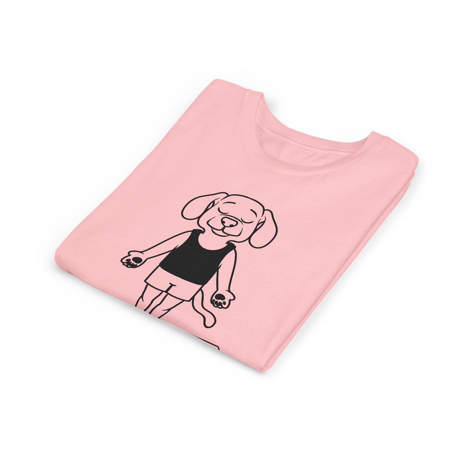Cute Up Human Pose Design - Youth Yoga Dog Tee I Kids Yoga T-Shirt I Gift for Pet Lovers I Fun Animal Tee I Kids Activewear