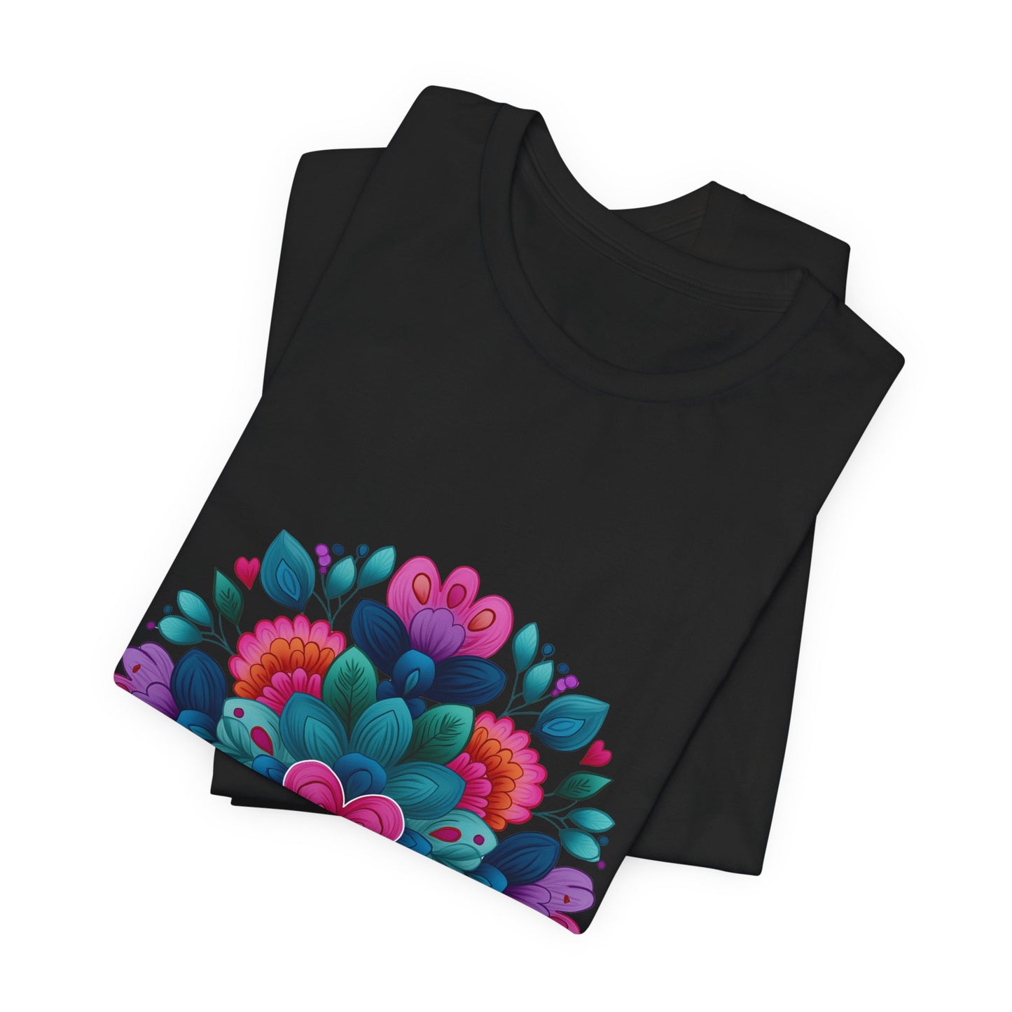 Vibrant Mandala Yoga Unisex Tee - Colorful Yoga Casual Wear I Mindfulness Gift for Her I Boho Style T-Shirt