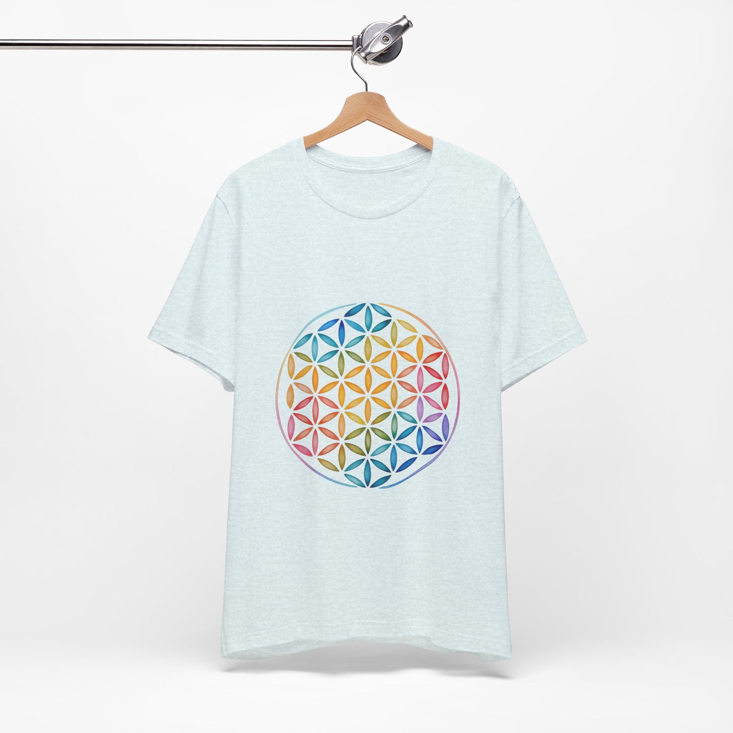 Flower of Life Tee I Spiritual & Yoga T-Shirt I Boho Graphic T-Shirt I Gift for Mindfulness I Self-Care Meditation Apparel