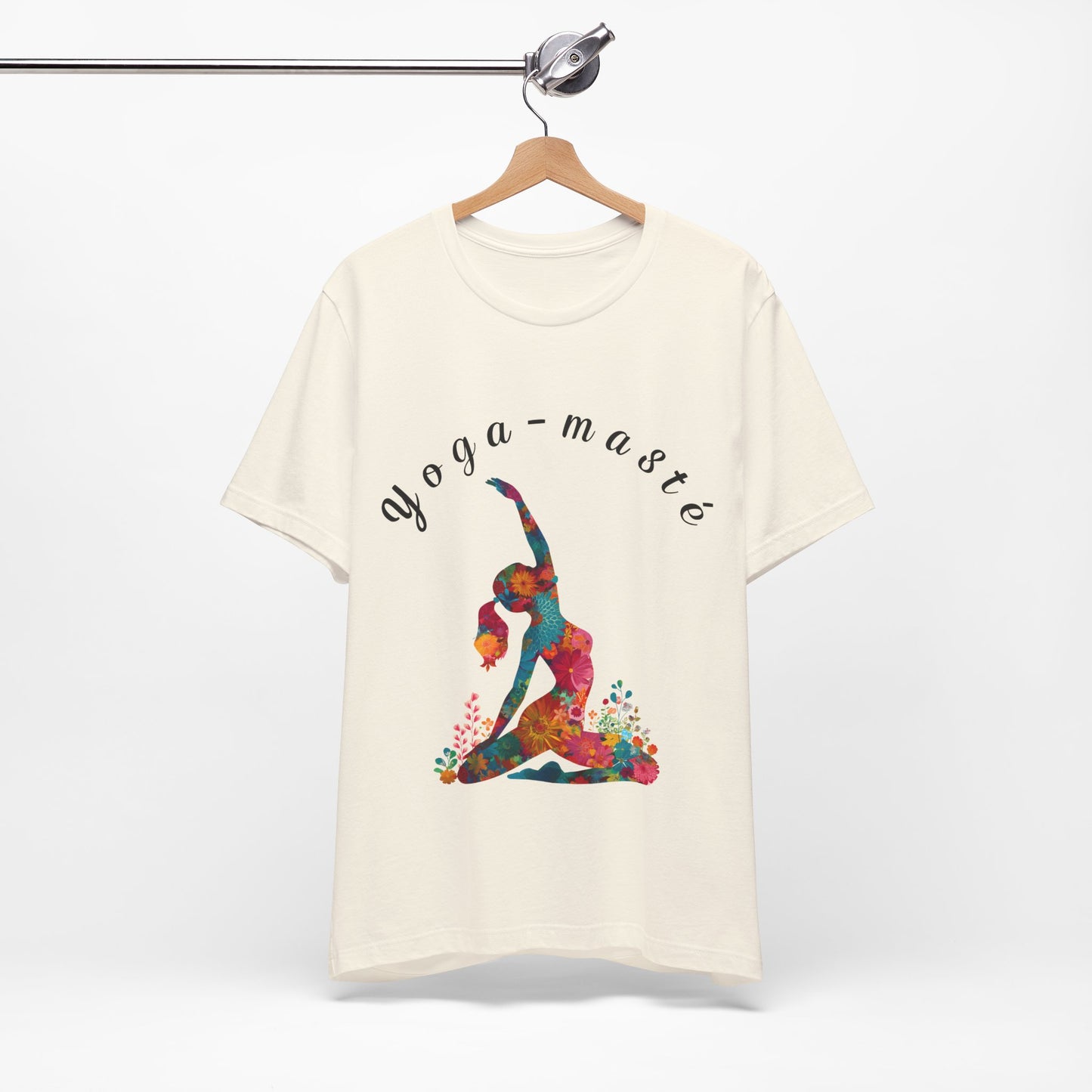 Yoga-Masté Unisex Tee I Vibrant Yoga T-Shirt I Perfect for Classes and Retreats I Gift for Yogis I Self-Care Meditation Apparel