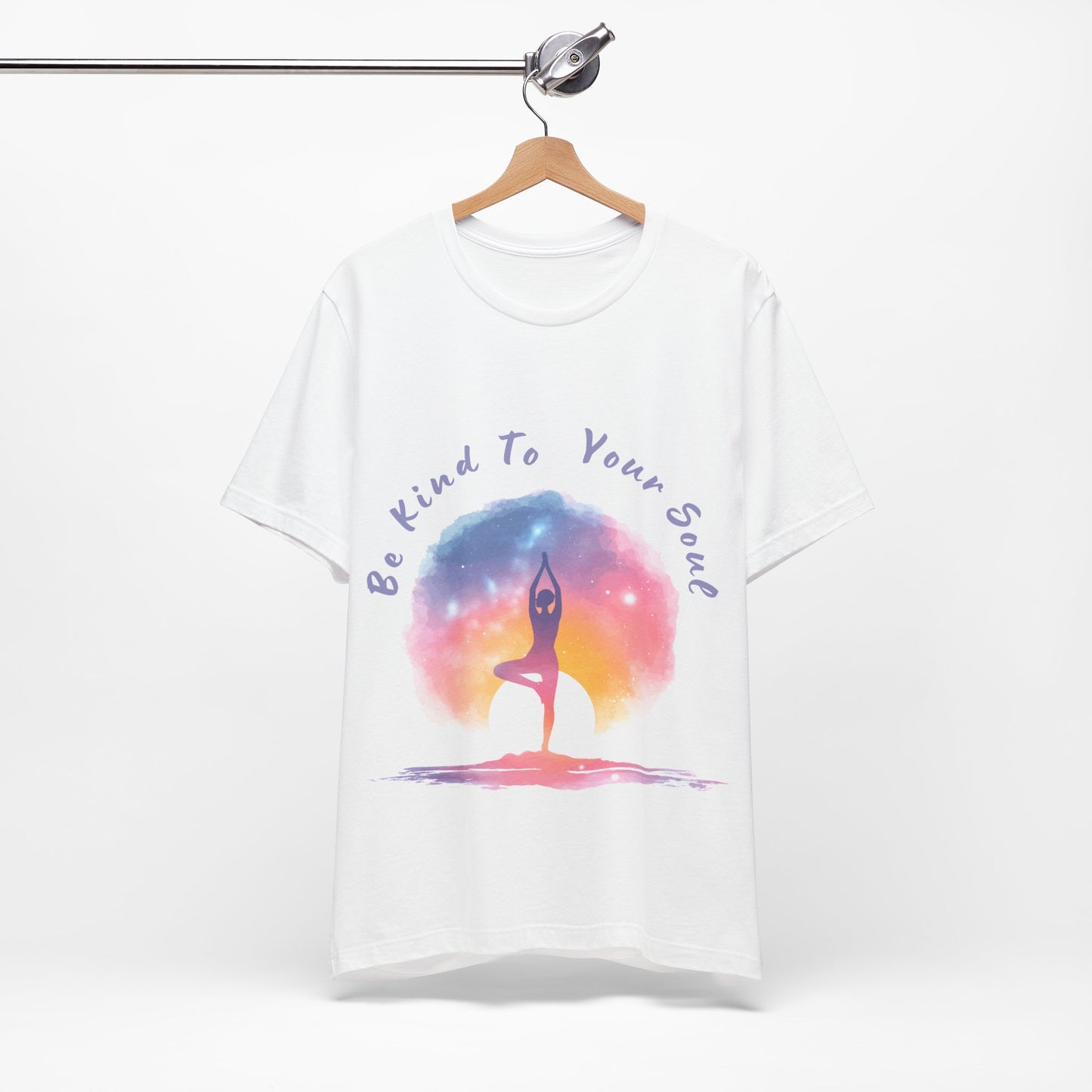 "Be Kind To Your Soul" Meditation Inspired Tee I Spiritual Yoga T- Shirt I Relaxation Mindfulness Apparel I Self-Care Clothing