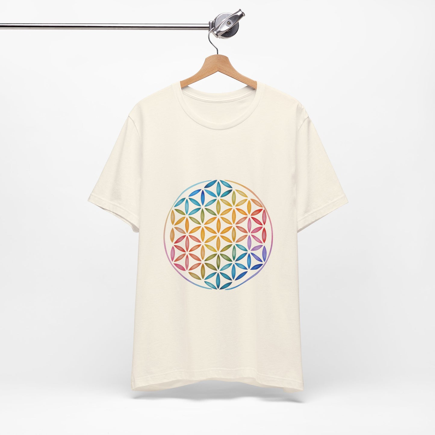 Flower of Life Tee I Spiritual & Yoga T-Shirt I Boho Graphic T-Shirt I Gift for Mindfulness I Self-Care Meditation Apparel