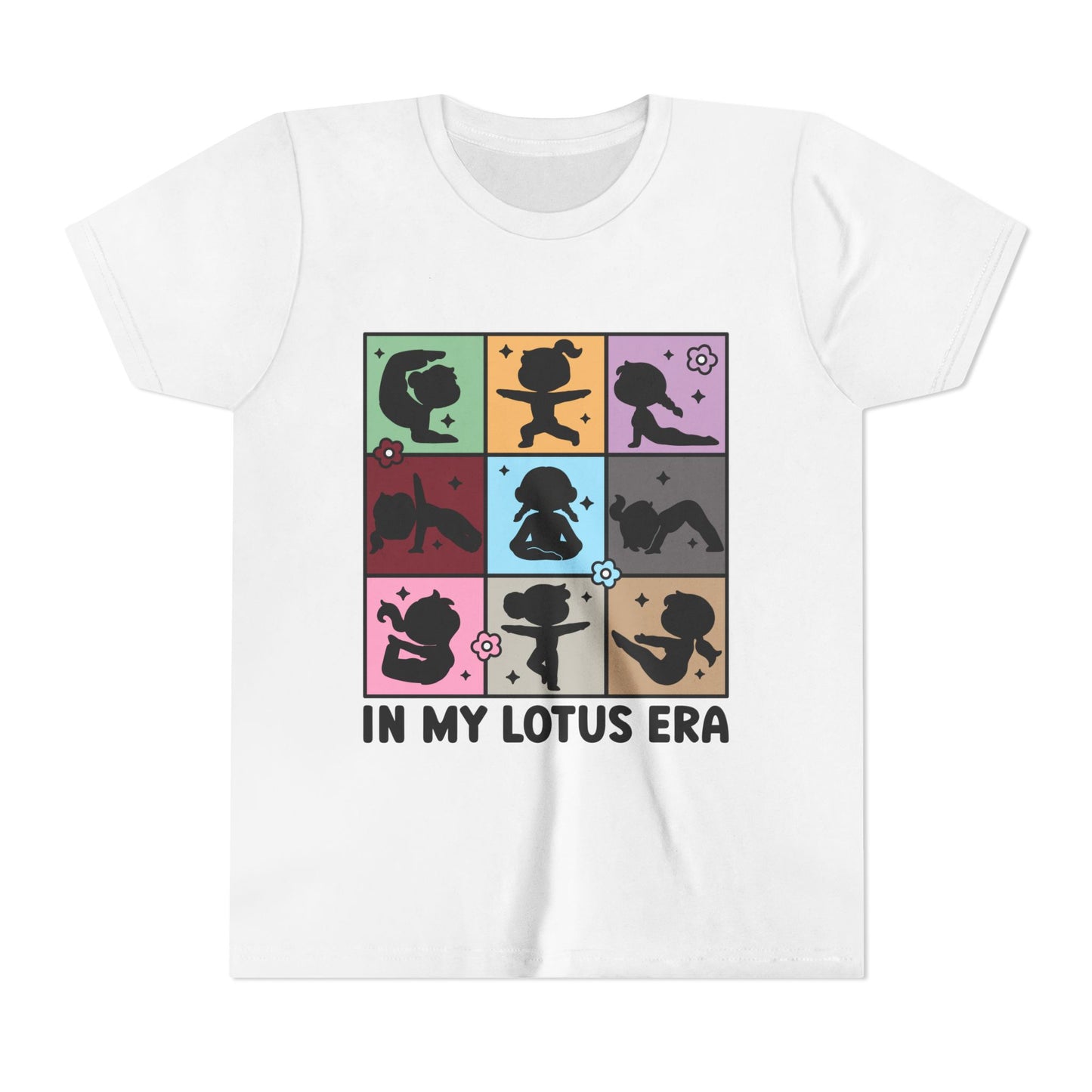 In My Lotus Era - Youth Short Sleeve Tee I Kids Yoga T-Shirt I Mindfulness Tee I Fun Gift for Young Yoga Lovers