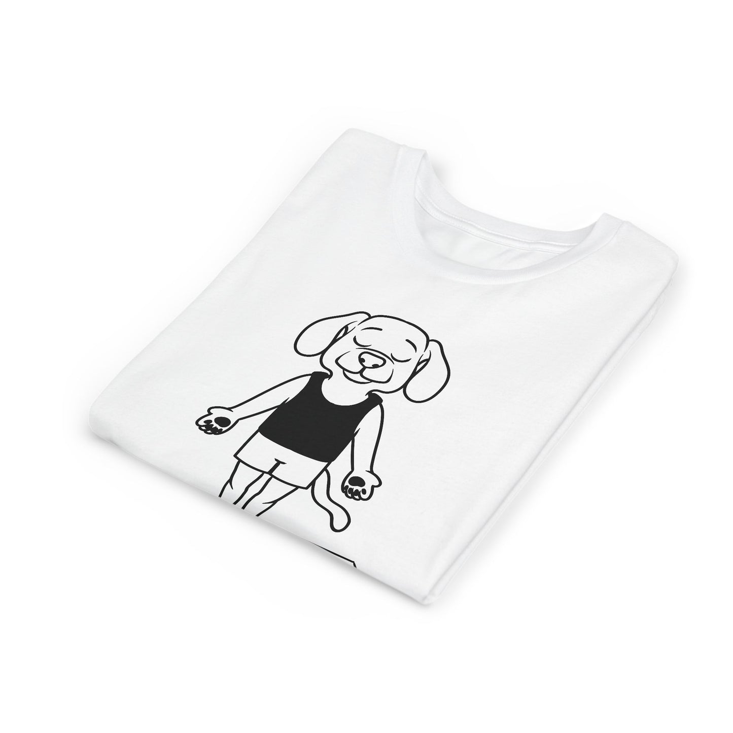 Cute Up Human Pose Design - Youth Yoga Dog Tee I Kids Yoga T-Shirt I Gift for Pet Lovers I Fun Animal Tee I Kids Activewear