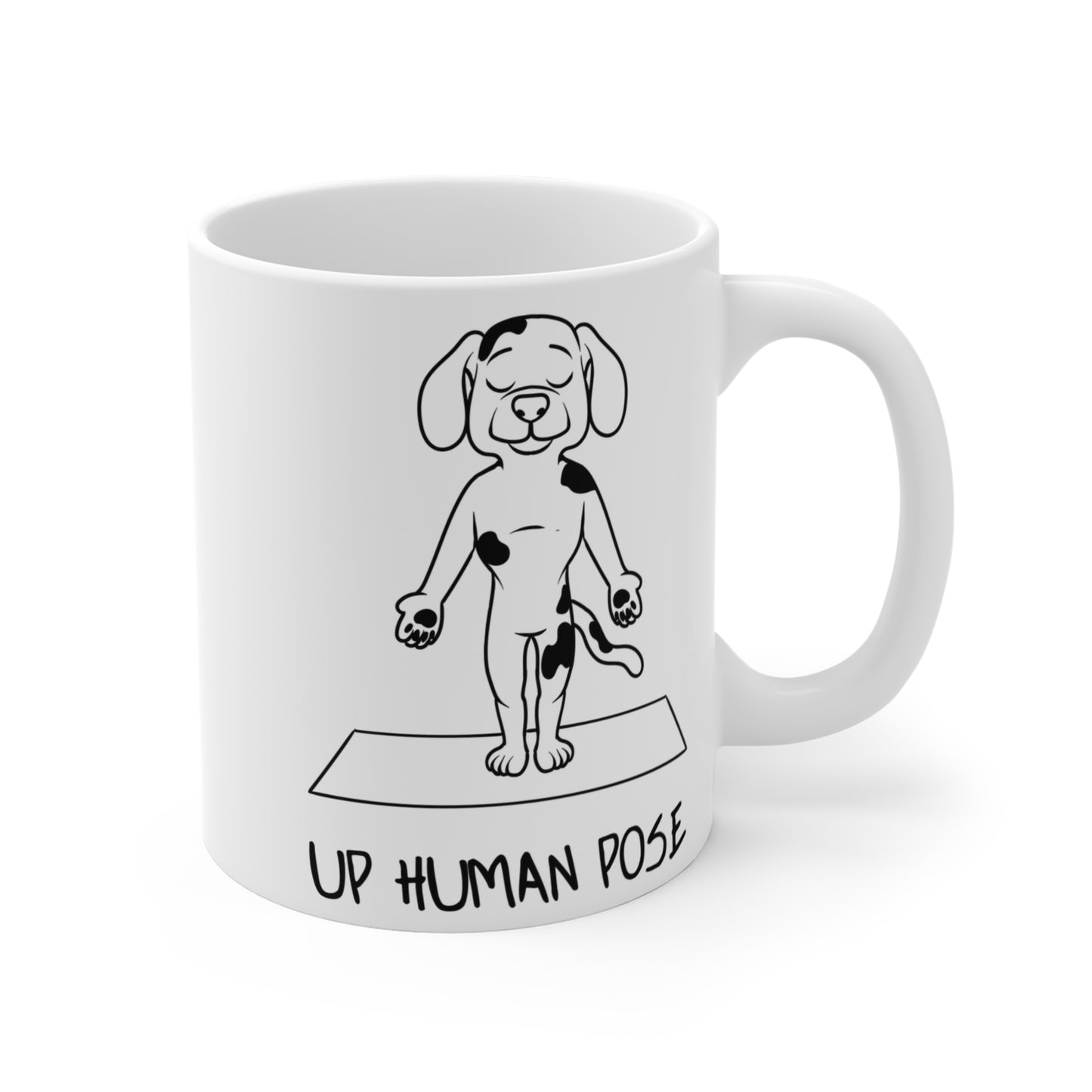 Up Human Pose Yoga Dog Mug - Cute Pet Coffee Cup I Dog Lover Gift I Zen Mug I Perfect for Yoga Enthusiasts I Fun Home Decor