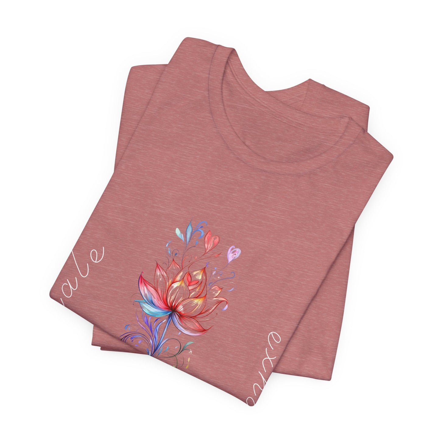 Lotus Flower Inhale Exhale Unisex Yoga Tee | Inspirational T-Shirt I Yoga Mindfulness Apparel I Meditation T-Shirt