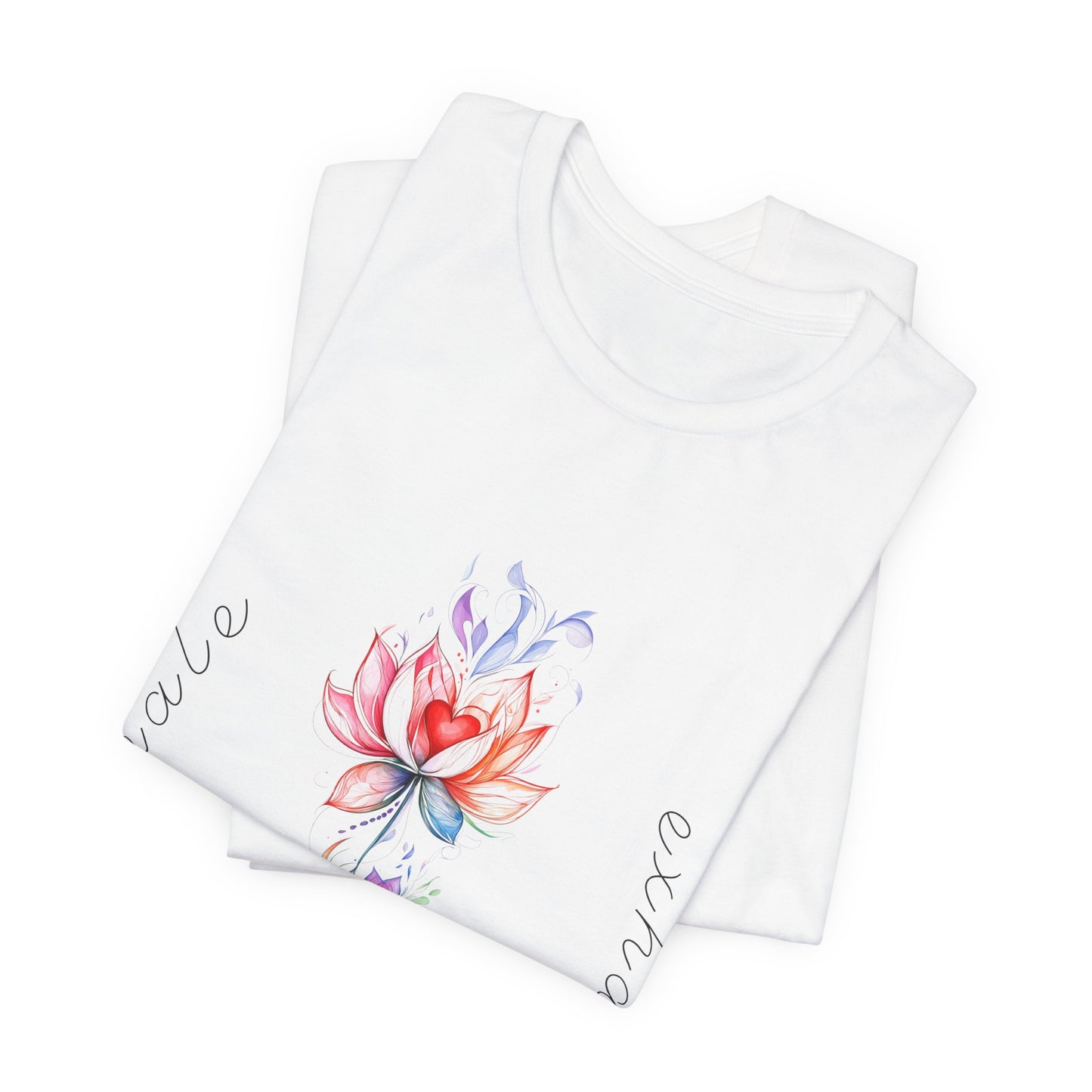 Lotus Flower Inhale Exhale Unisex Yoga Tee | Inspirational T-Shirt I Yoga Mindfulness Apparel I Self-Care Meditation Clothing