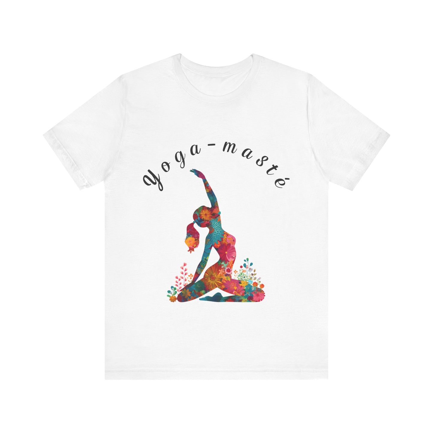 Yoga-Masté Unisex Tee I Vibrant Yoga T-Shirt I Perfect for Classes and Retreats I Gift for Yogis I Self-Care Meditation Apparel
