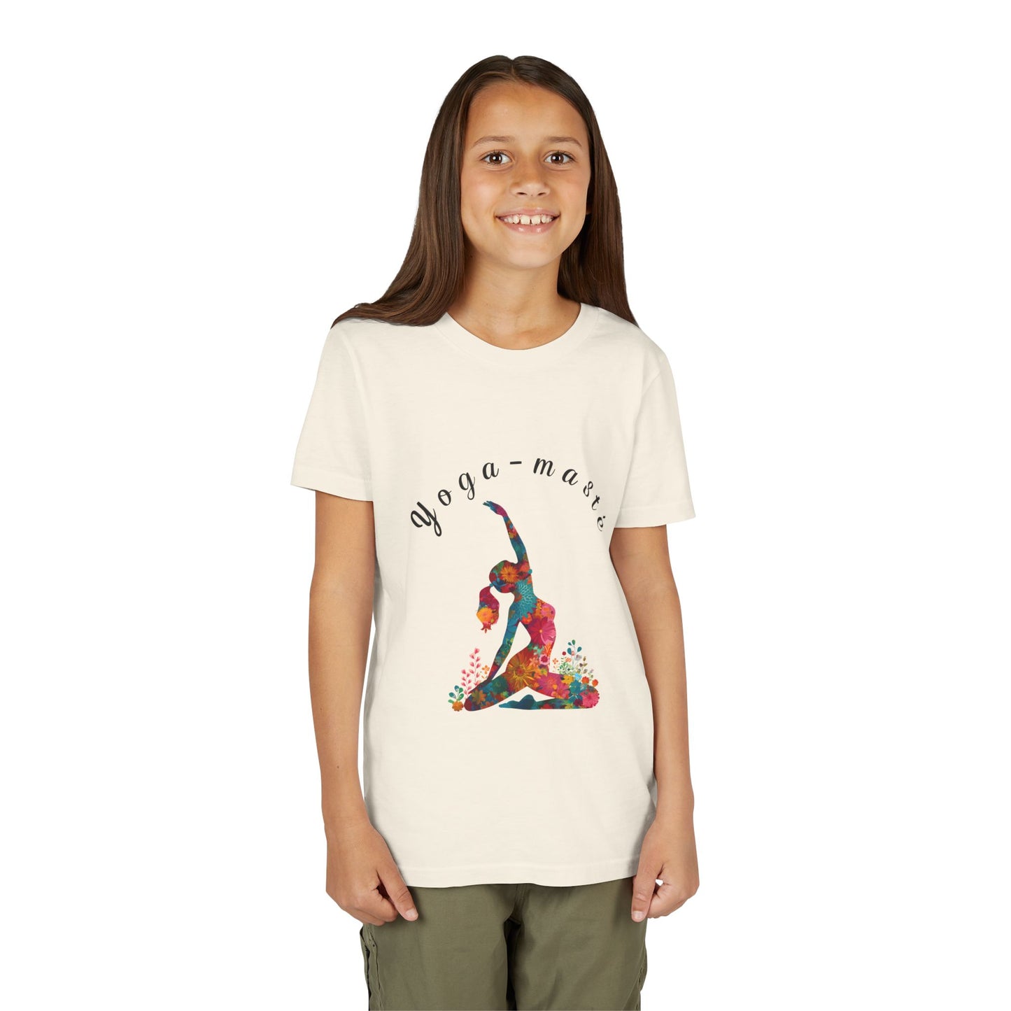 Yoga-masté Vibrant Yoga Tee for Kids I Yoga T-Shirt I Kids Yoga Wear I Colorful Gift for Young Yogis