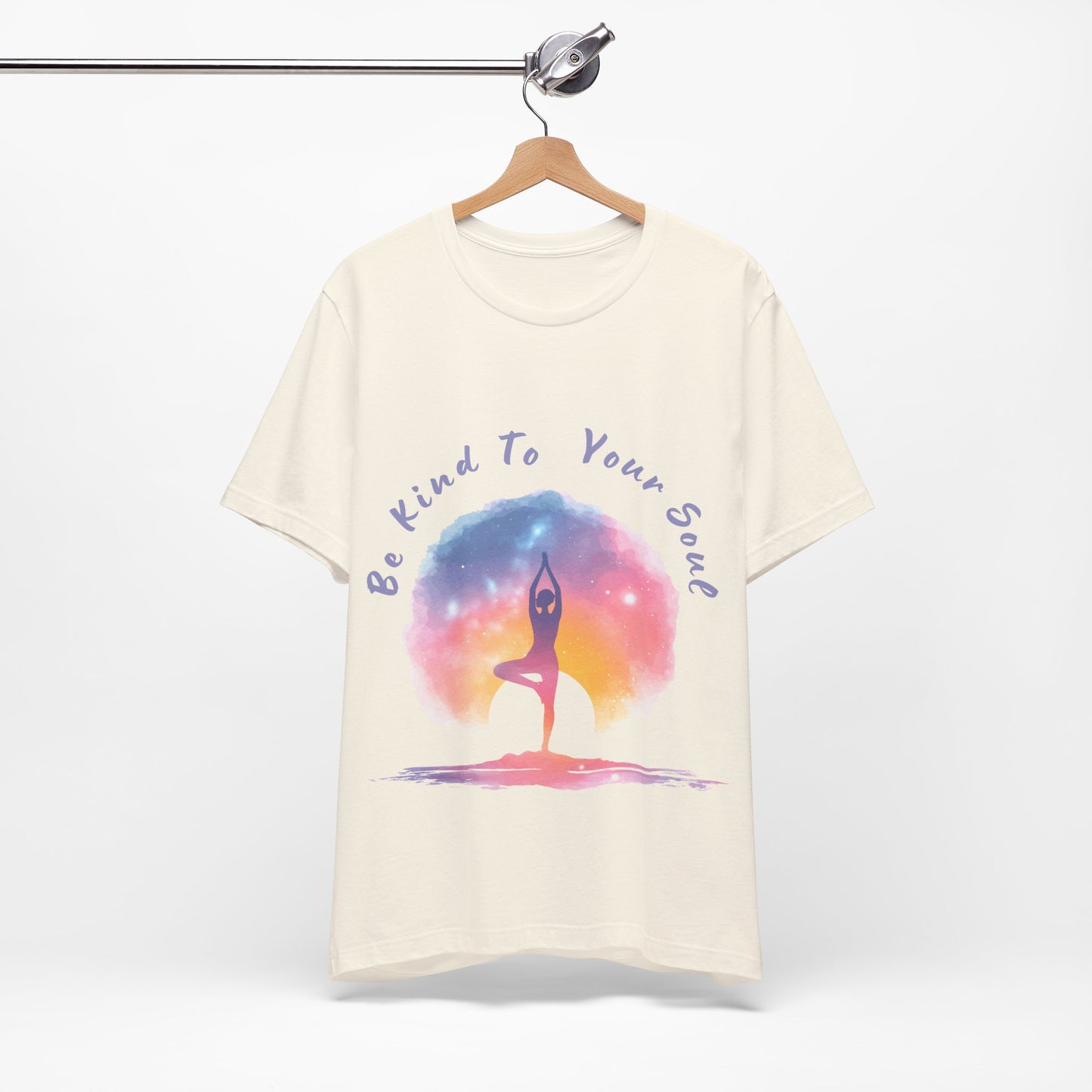 "Be Kind To Your Soul" Meditation Inspired Tee I Spiritual Yoga T- Shirt I Relaxation Mindfulness Apparel I Self-Care Clothing
