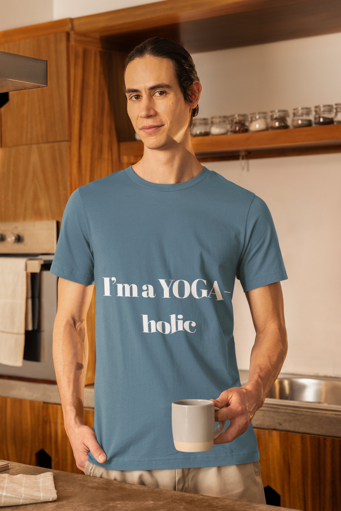"I'm a YOGA-holic" Motivational T-Shirt - Unisex Tee for Yoga Lovers I Mindfulness Apparel I Meditation T-Shirt
