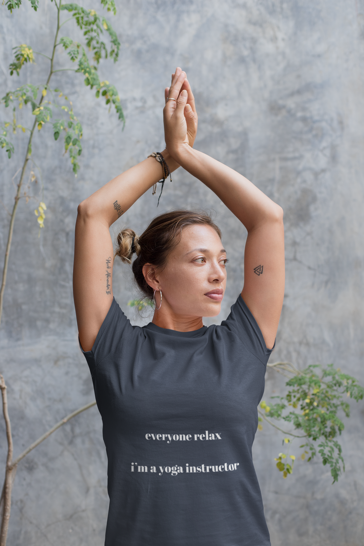Everyone Relax I'm a Yoga Instructor Tee - Casual Yoga T-Shirt I Gift for Yogis I Relaxation T-Shirt I Self-Care Meditation Apparel