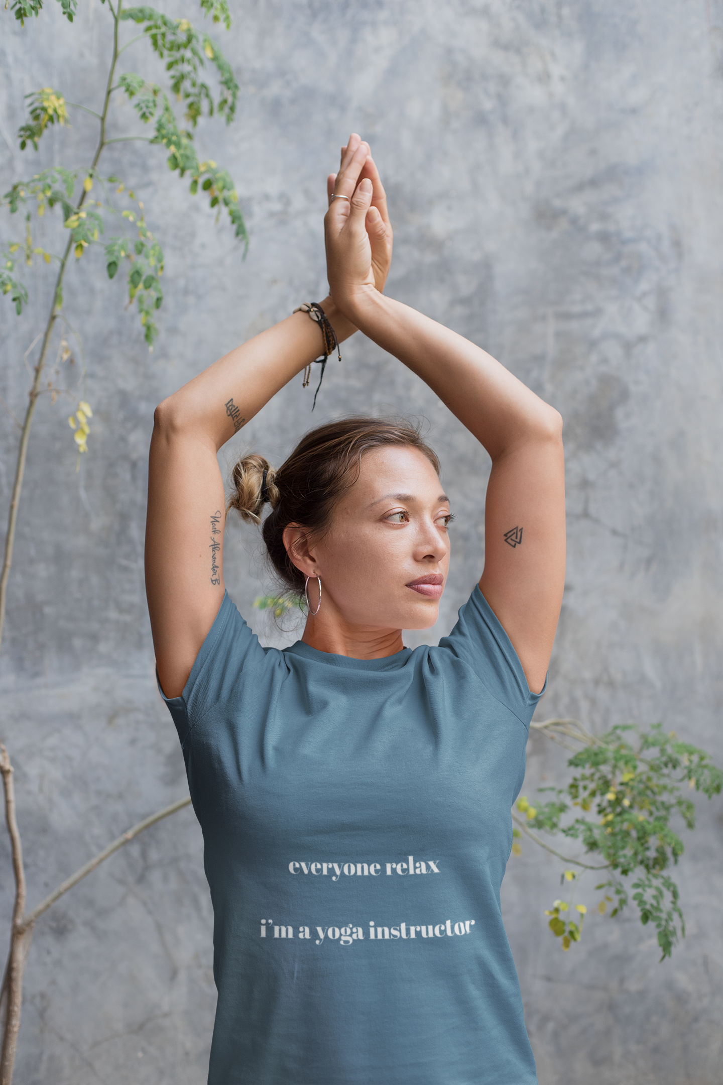 Everyone Relax I'm a Yoga Instructor Tee - Casual Yoga T-Shirt I Gift for Yogis I Relaxation T-Shirt I Self-Care Meditation Apparel