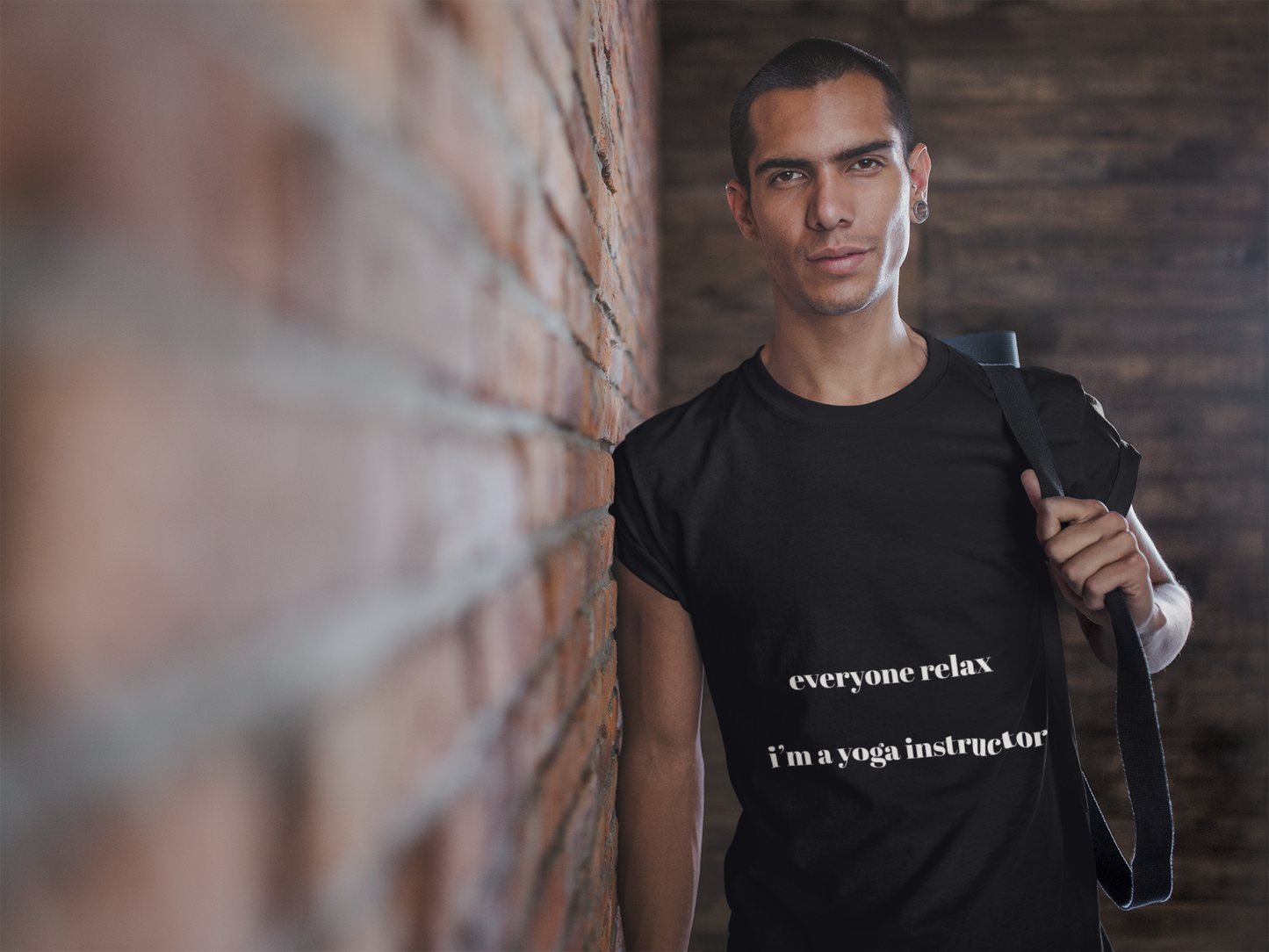 Everyone Relax I'm a Yoga Instructor Tee - Casual Yoga T-Shirt I Gift for Yogis I Relaxation T-Shirt I Self-Care Meditation Apparel