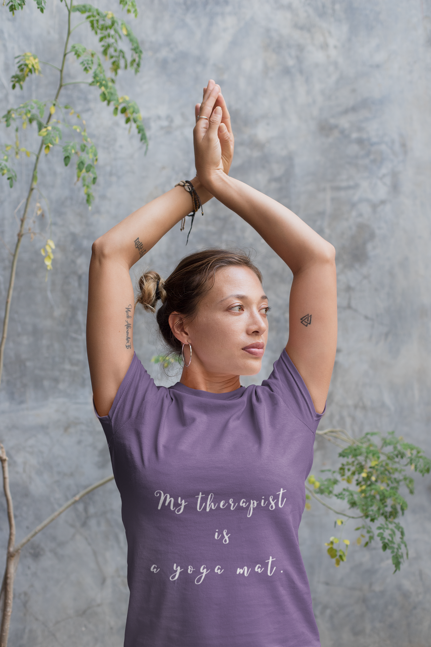 My Therapist is a Yoga Mat - Unisex Tee I Yoga T-Shirt I Gift for Yoga Lovers I Casual Mindfulness Wear