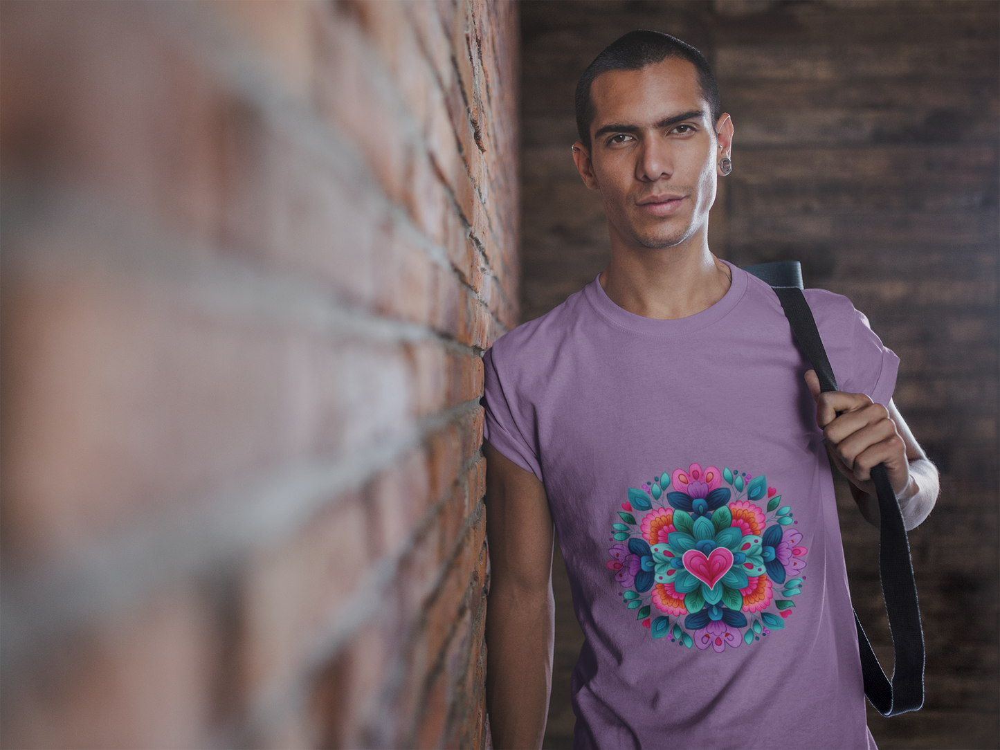 Vibrant Mandala Yoga Unisex Tee - Colorful Yoga Casual Wear I Mindfulness Gift for Her I Boho Style T-Shirt