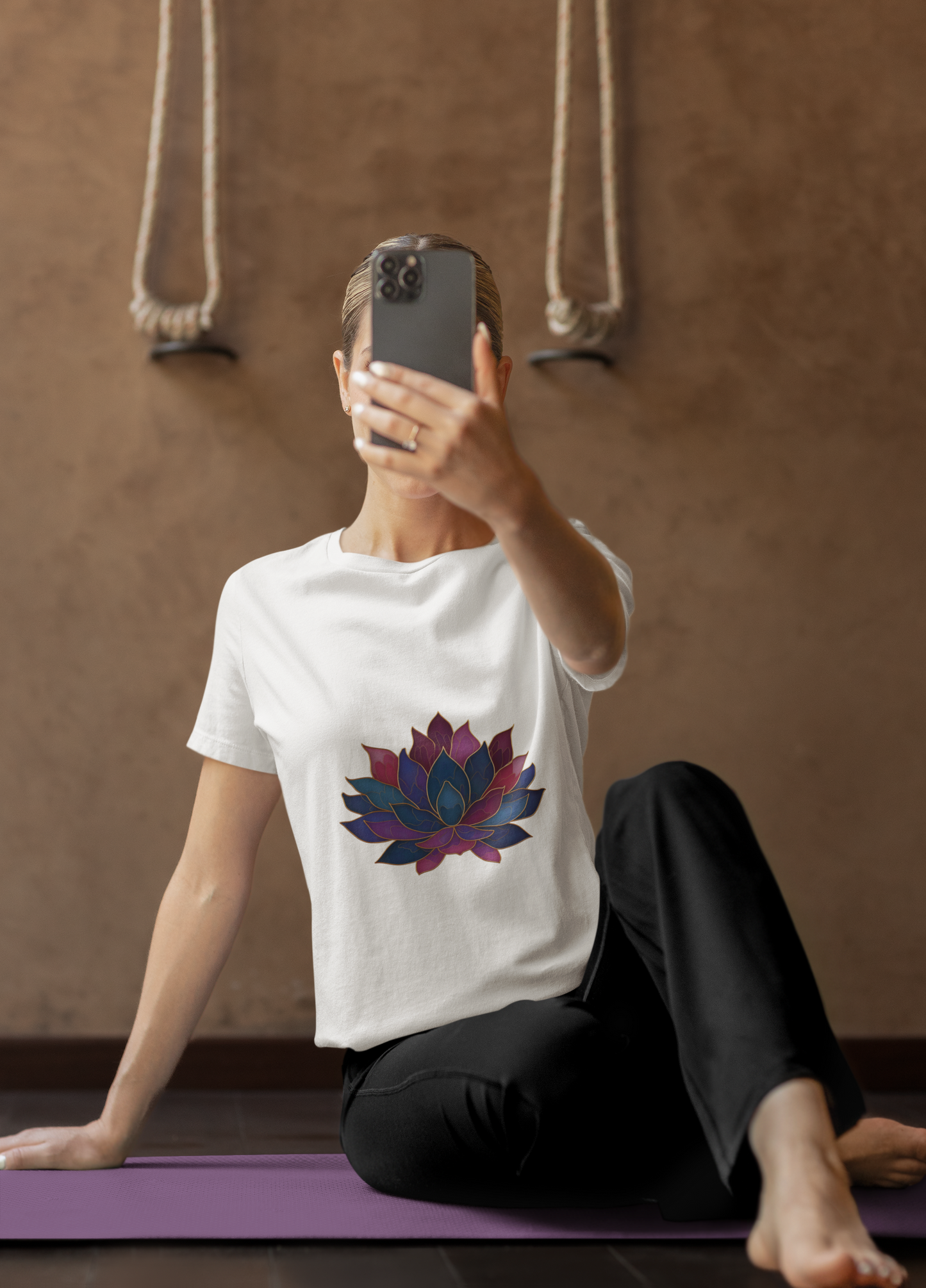 Lotus Blossom Unisex Tee | Relaxed Fit T-Shirt for Yoga Lovers I Meditation Wear I Self-Care Meditation Apparel