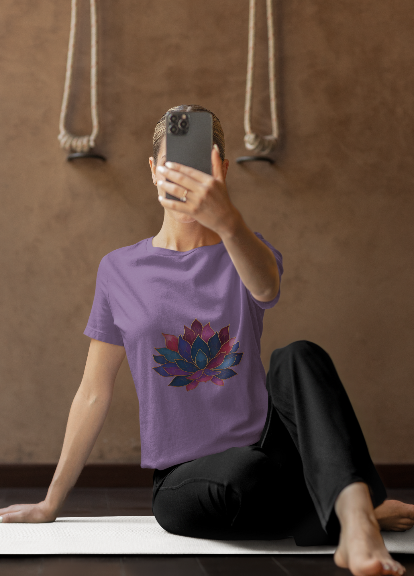 Lotus Blossom Unisex Tee | Relaxed Fit T-Shirt for Yoga Lovers I Meditation Wear I Self-Care Meditation Apparel