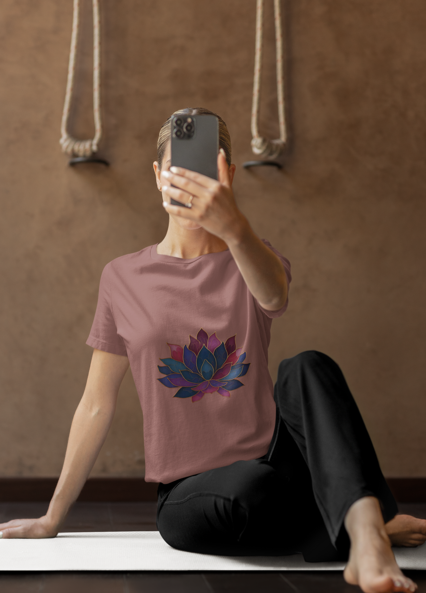 Lotus Blossom Unisex Tee | Relaxed Fit T-Shirt for Yoga Lovers I Meditation Wear I Self-Care Meditation Apparel