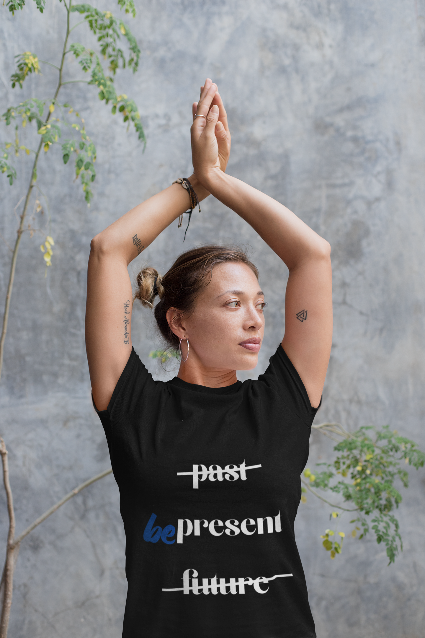 "Be Present" Yoga Unisex Tee | Mindfulness T-Shirt for Yogis I Meditation T-Shirt I Self-Care Apparel