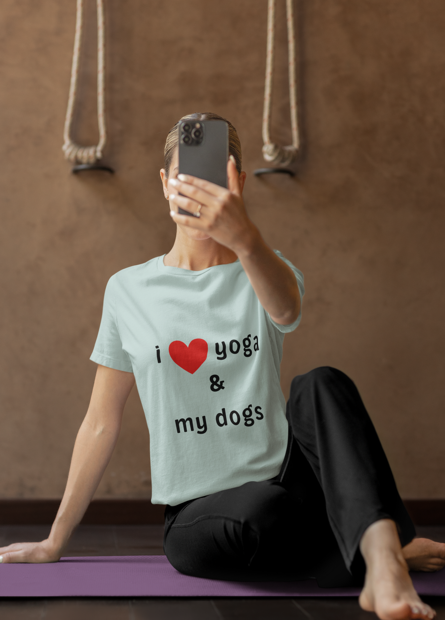 I Love Yoga & My Dogs Unisex Jersey Tee - Perfect Gift for Yoga Enthusiasts and Dog Lovers