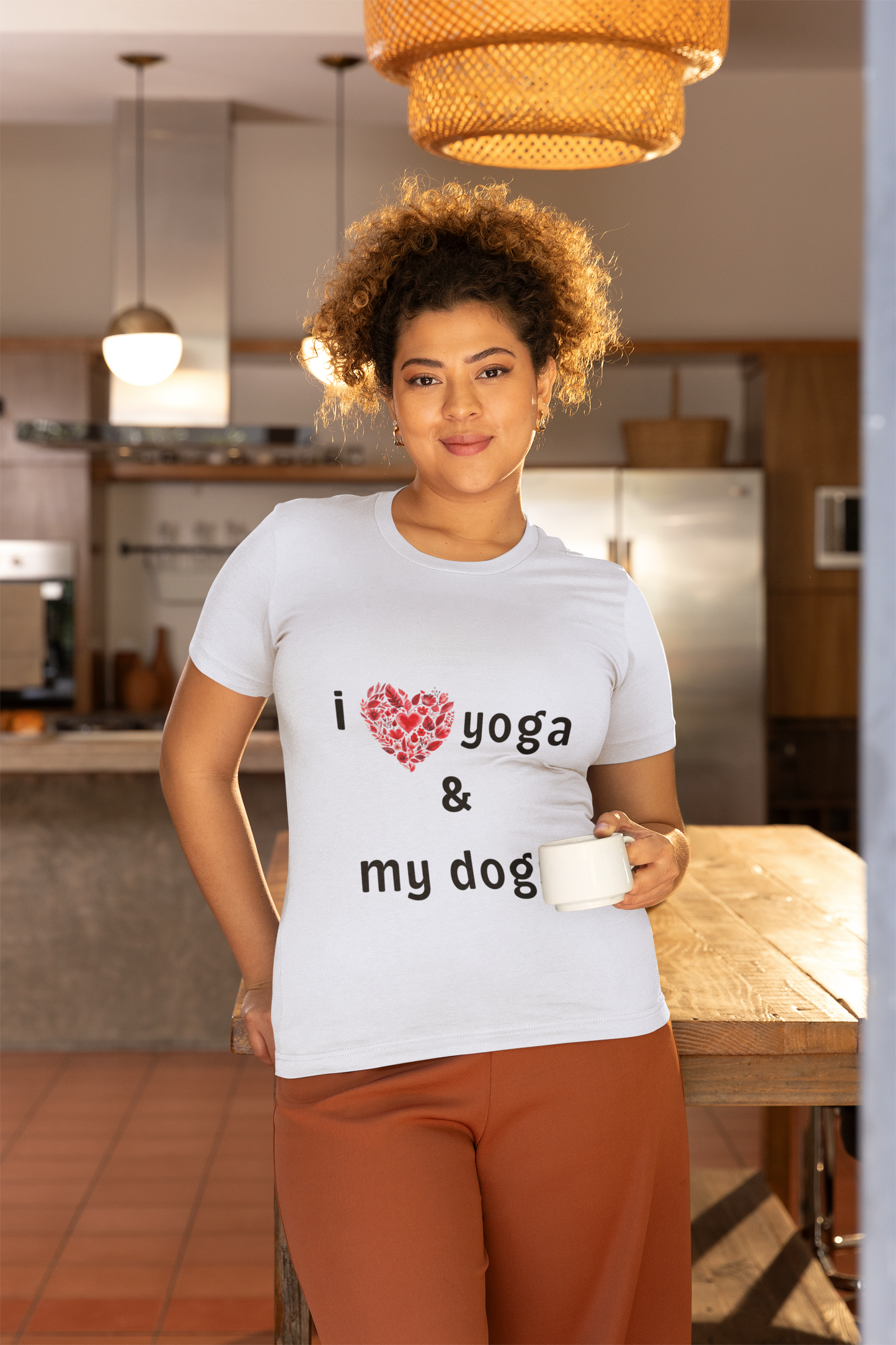 I Love Yoga & My Dogs Unisex Yoga Tee - Perfect Gift for Yoga Enthusiasts and Dog Lovers I Self-Care Meditation Apparel